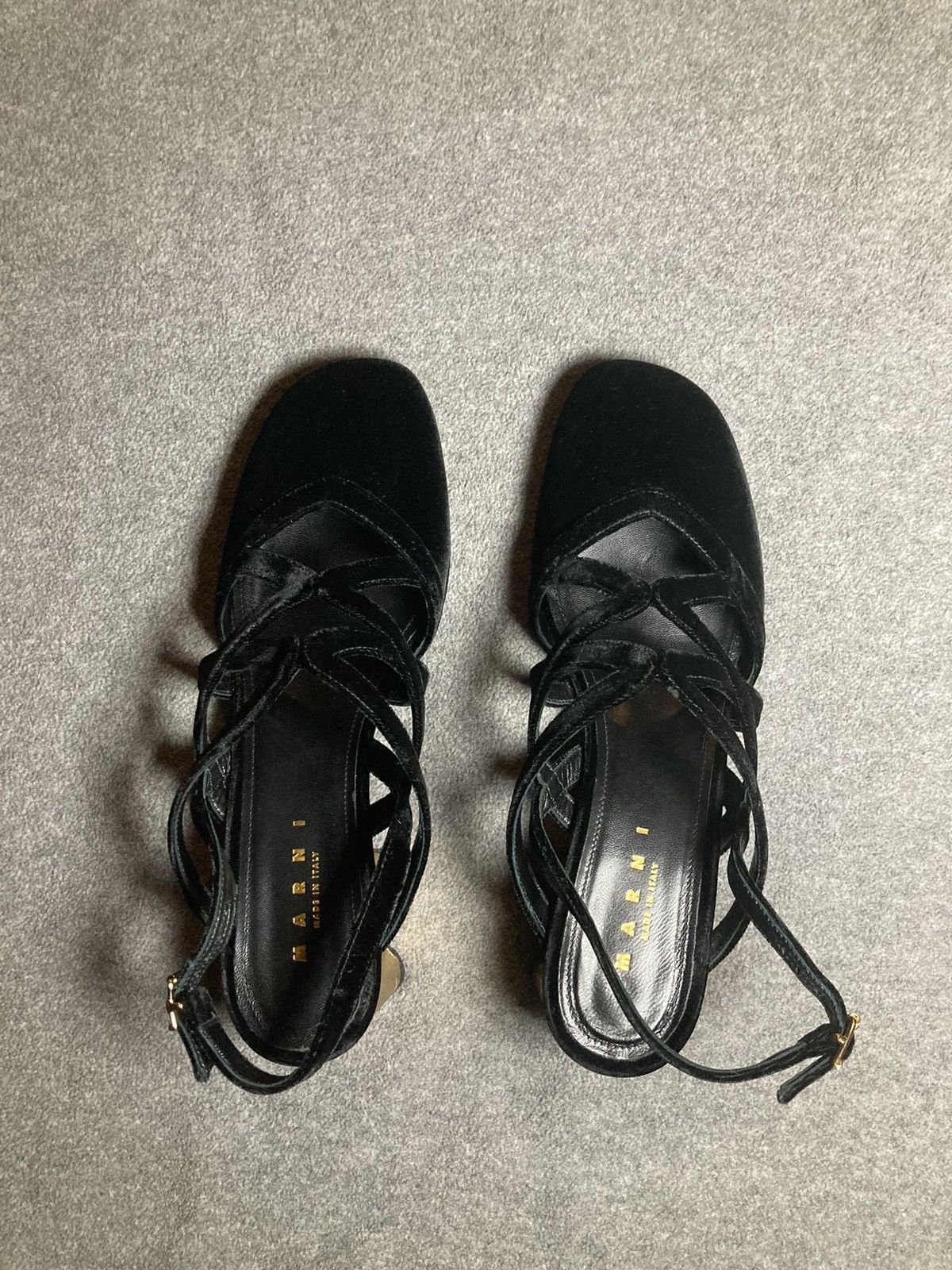 Marni Marni 'Holly Golightly' velvet slingback Mary Janes Size US 10.5 / IT 40.5 - 5 Thumbnail