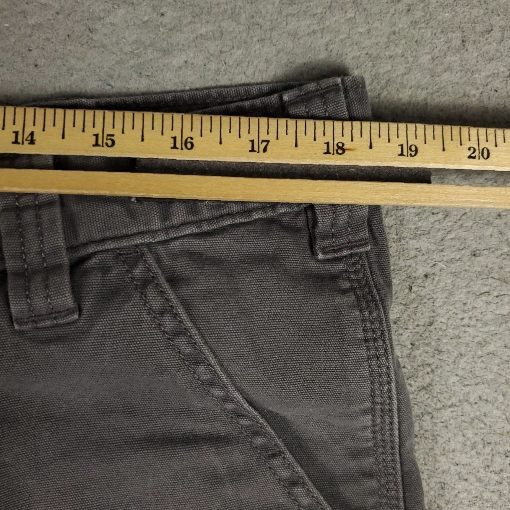 Carhartt Carhartt Shorts Mens Size 38 Gray Relaxed Fit Carpenter Work Shorts Bermuda 5-Pocket Design Cotton Canvas Casual Workwear Mens Gray Short Size US 38 / EU 54 - 4 Thumbnail