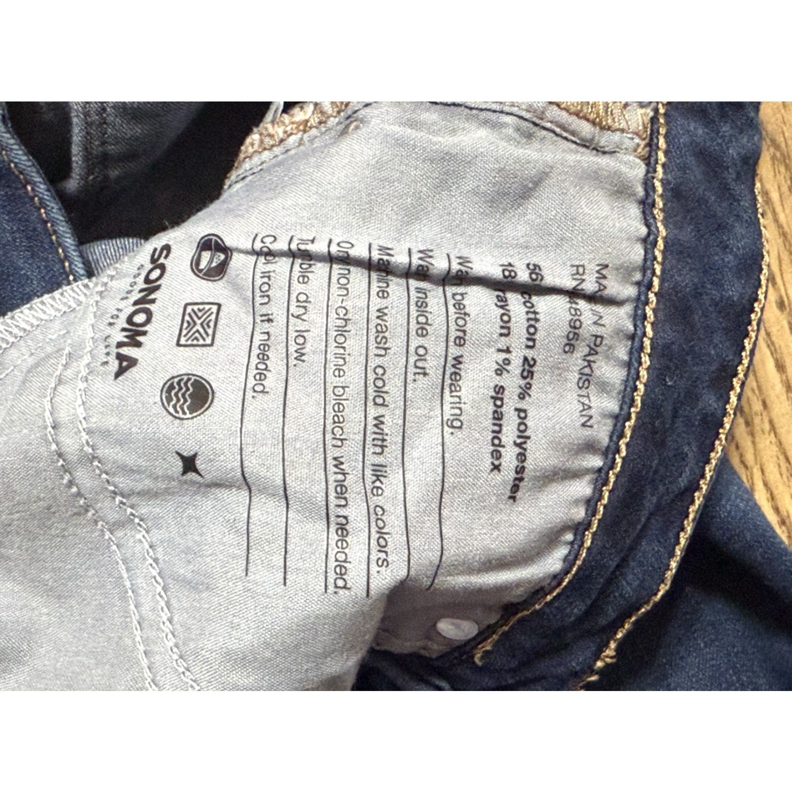 Vintage Sonoma Jeans Women 4PR Blue Denim Skinny 5-Pocket Pockets Dark Wash Size 27" / US 4 / IT 40 - 6 Thumbnail