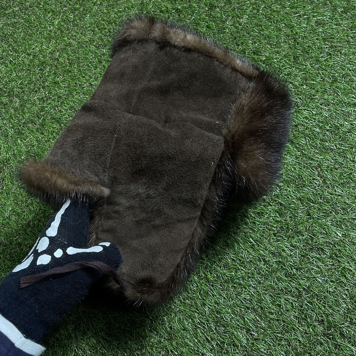 Vintage Vintage Y2K Fuzzy Beanie Skeleton Hand Alt Grunge Boxy OS Size ONE SIZE - 4 Thumbnail
