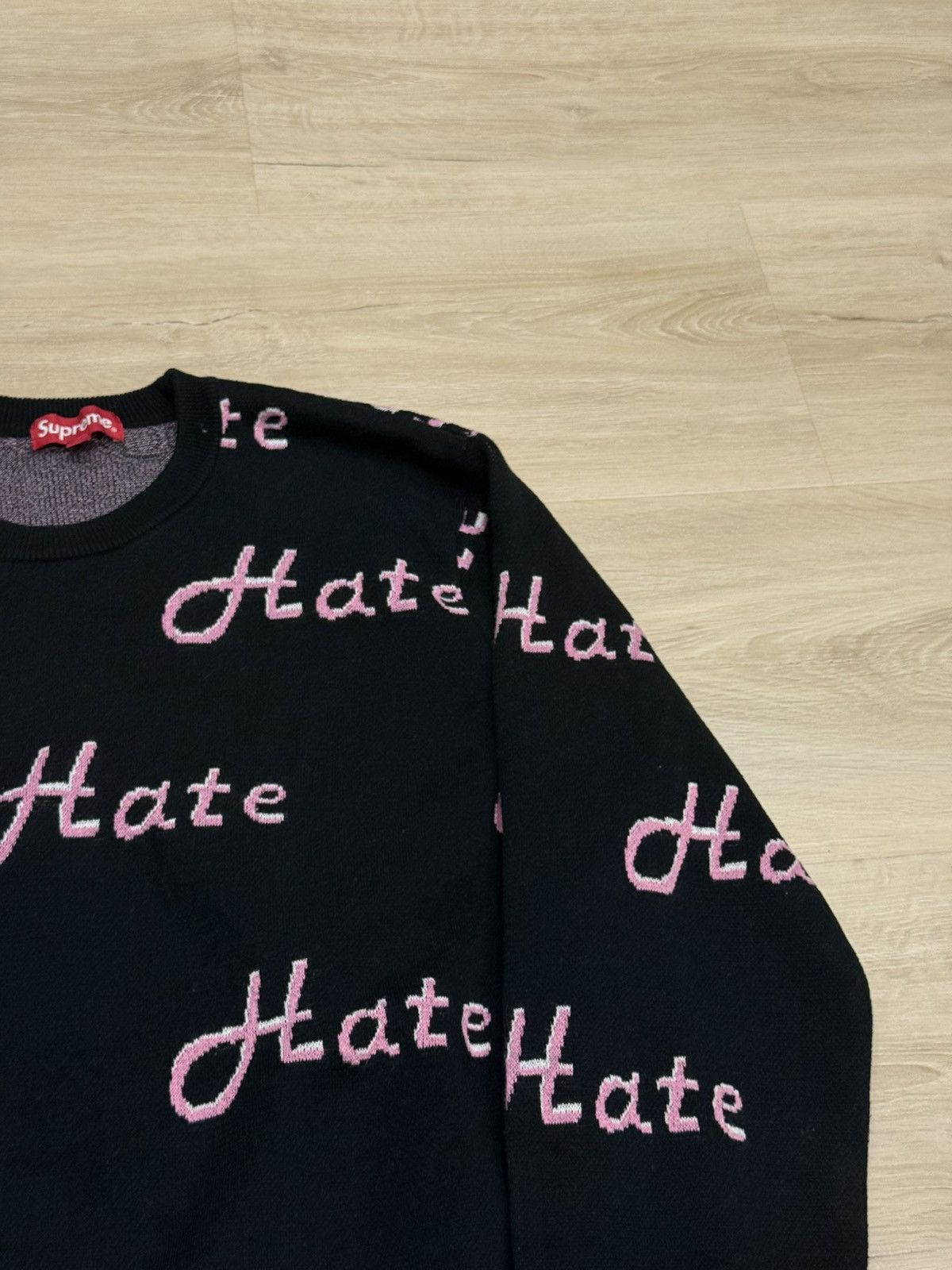 Supreme Supreme 2013 Hate Knit Sweater Size US XL / EU 56 / 4 - 3 Thumbnail