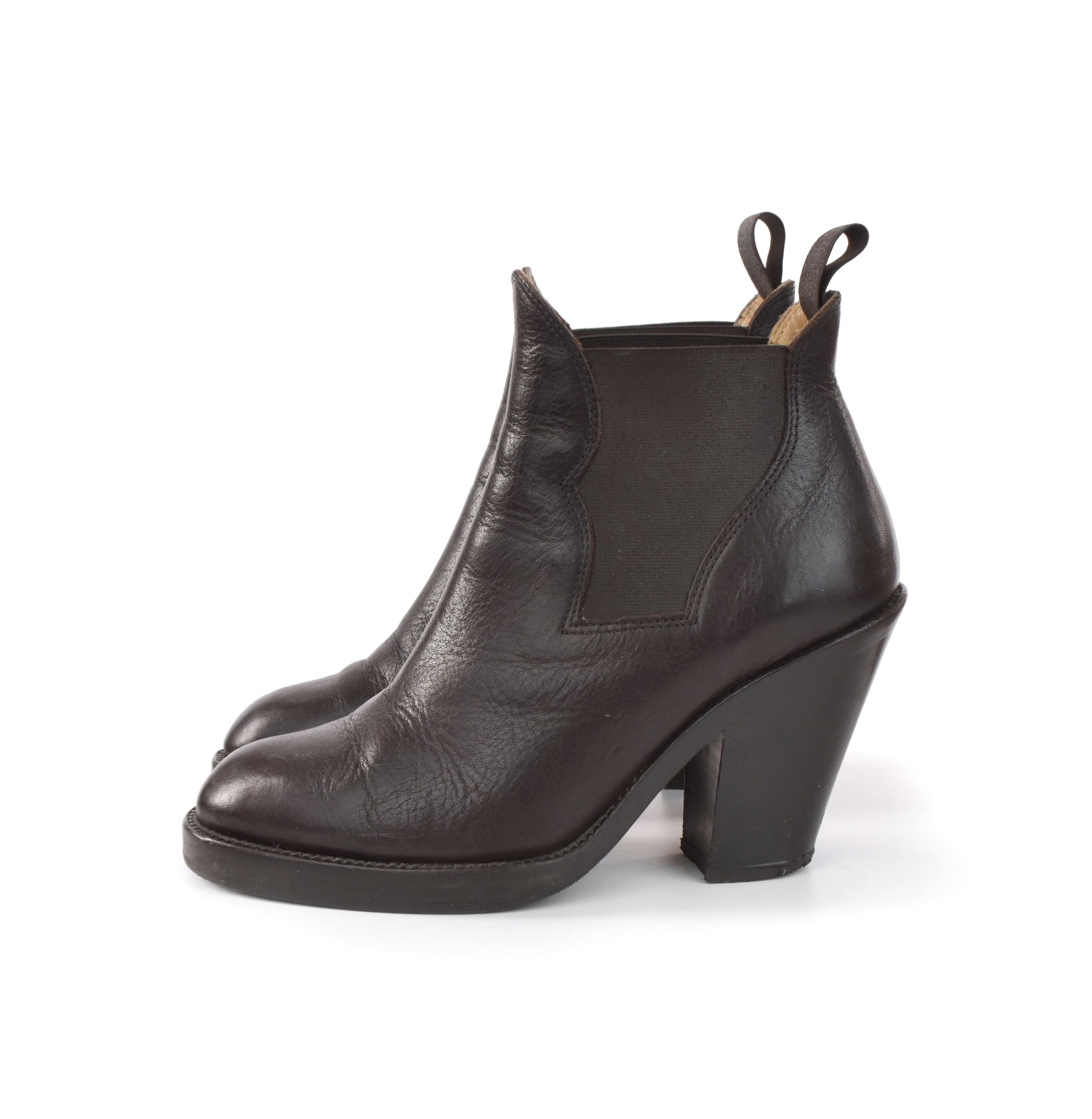 Acne Studios ACNE STUDIOS High Heel Chelsea Ankle Boots Leather Shoes Size US 7 / IT 37 - 3 Thumbnail
