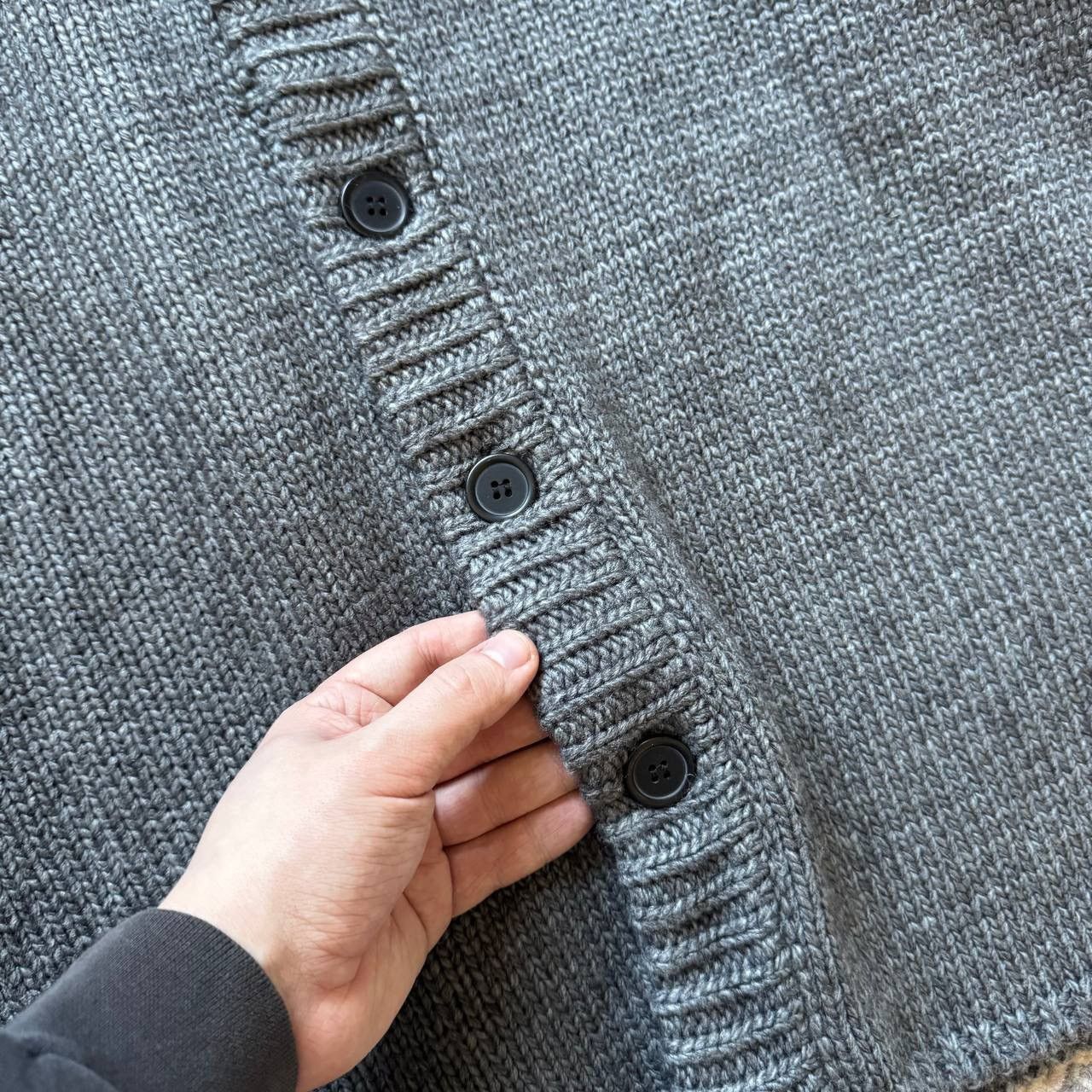 Our Legacy Our Legacy Silk Blend Oversize Heavy Knitted Cardigan Size US S / EU 44-46 / 1 - 6 Thumbnail