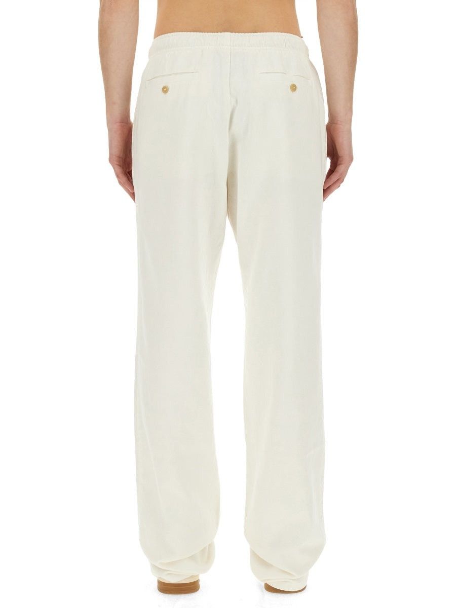 Palm Angels o1y0325 Logo Jogger & Sweatpant in Cream Size US 30 / EU 46 - 3 Thumbnail