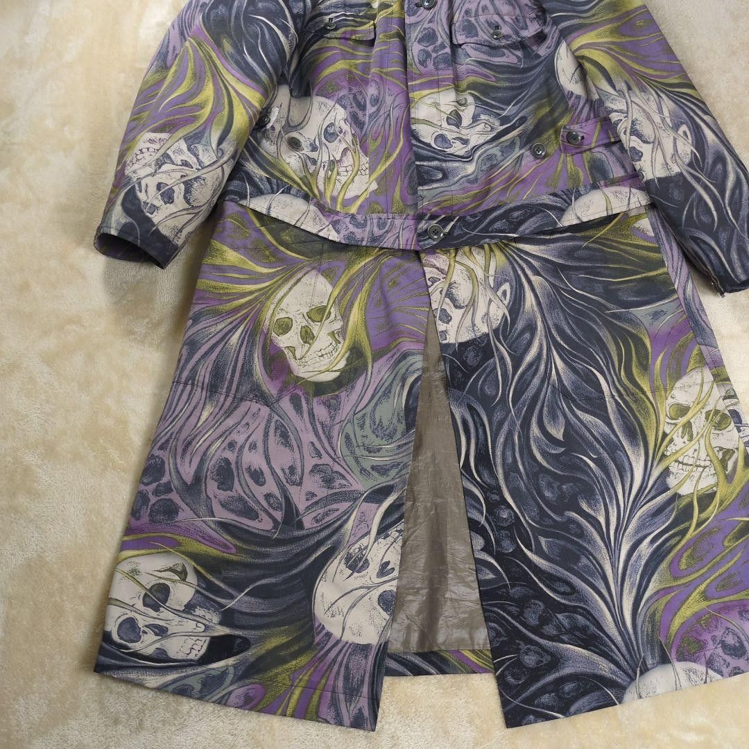 Yohji Yamamoto POUR HOMME 14aw look34 2way Skull Print Separate Long Coat Size US S / EU 44-46 / 1 - 5 Thumbnail