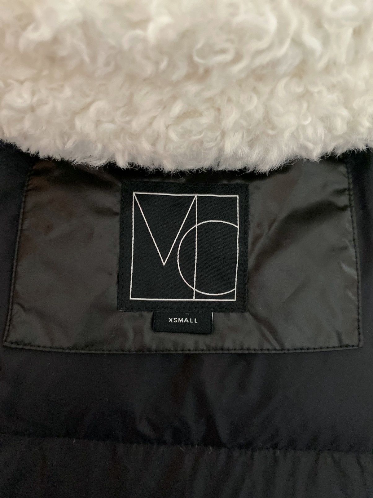 Mercer Collective Dana Mixed-Media Hooded Down Coat size XS