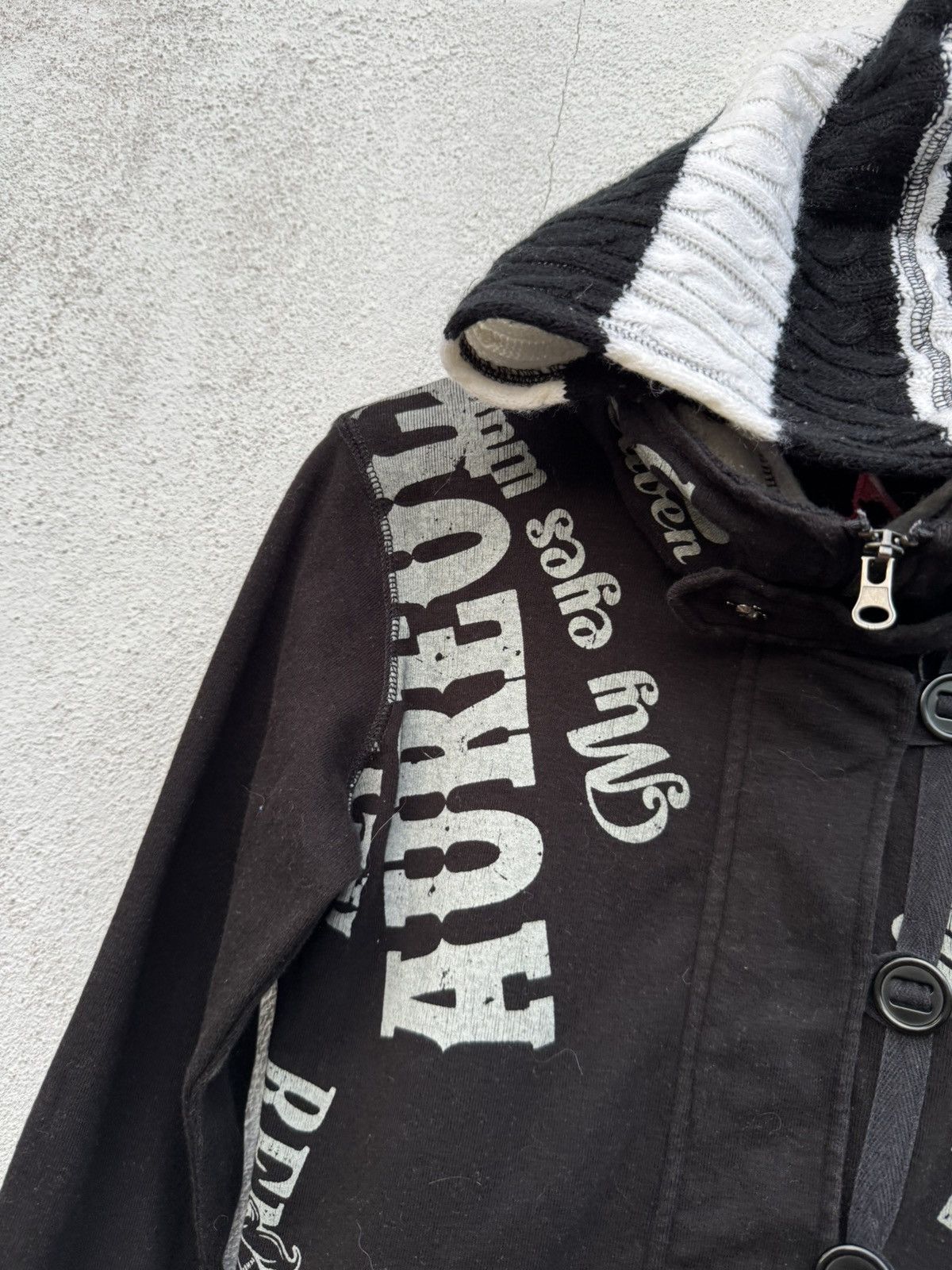 Le Grande Bleu (L.G.B.) Japanese Anarchy Fur Grunge Punk lgb Styled Gothic Hoodie Size US M / EU 48-50 / 2 - 6 Thumbnail