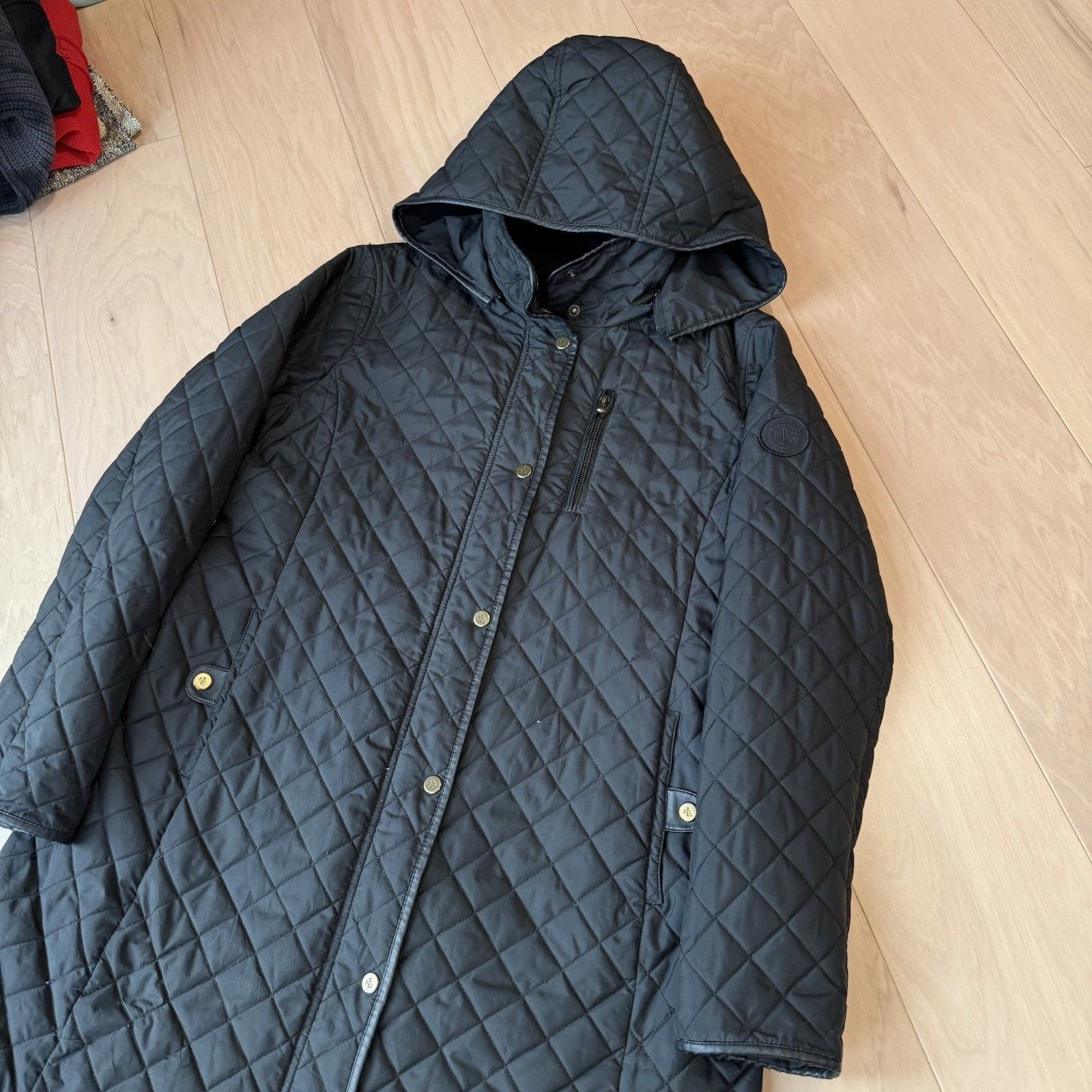 Lauren Ralph Lauren Lauren Ralph Lauren Quilted Coat Women's L Black Full Zip Size L / US 10 / IT 46 - 10 Thumbnail