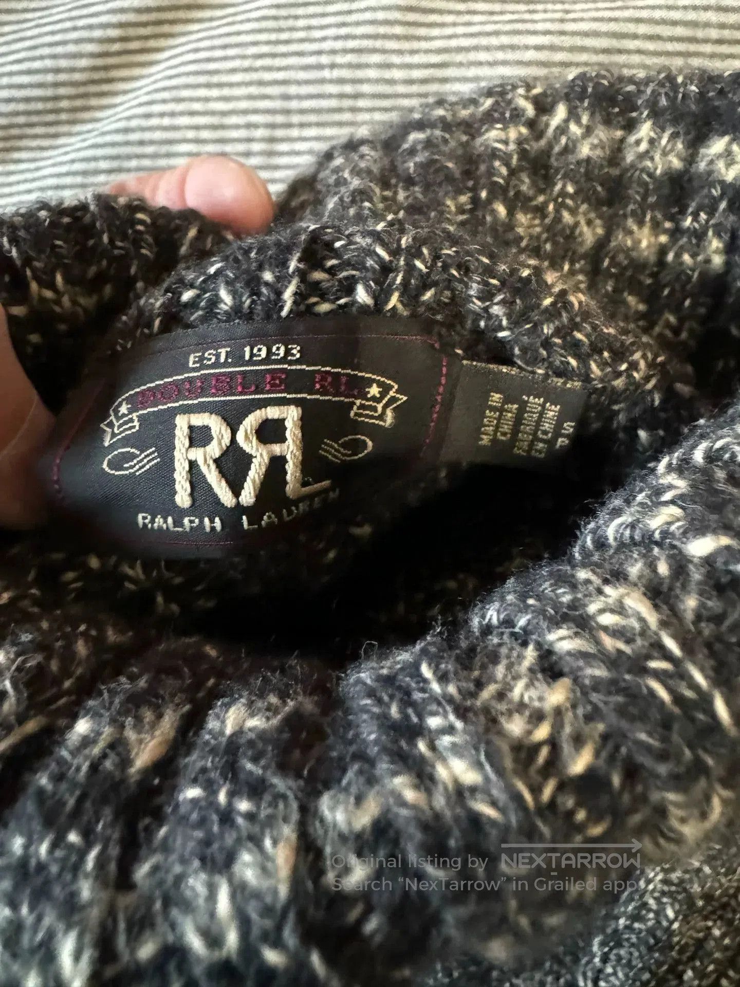 RRL Ralph Lauren stylish high-neck knit sweater from RRL. Size US S / EU 44-46 / 1 - 4 Thumbnail