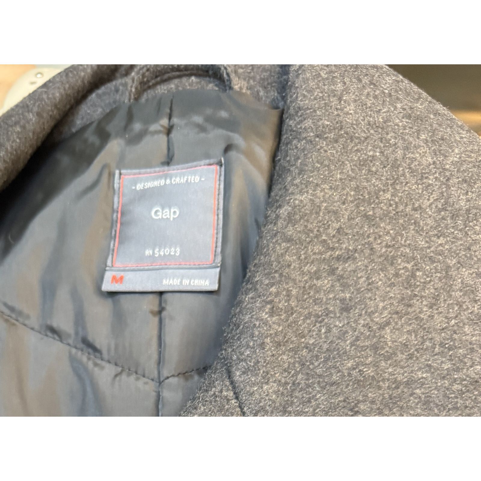Gap GAP Gray Wool Peacoat Womens M Double Breasted Coat Classic Size XL / US 12-14 / IT 48-50 - 5 Thumbnail