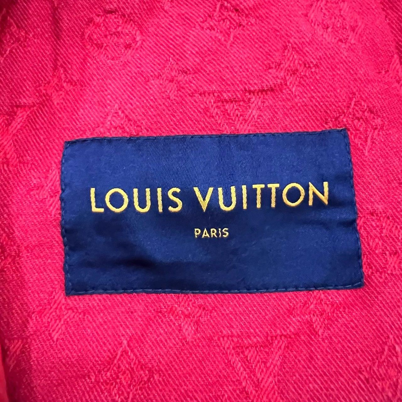 Louis Vuitton LV Red Monogram Denim Jacket 46 95 New Size US S / EU 44-46 / 1 - 3 Thumbnail
