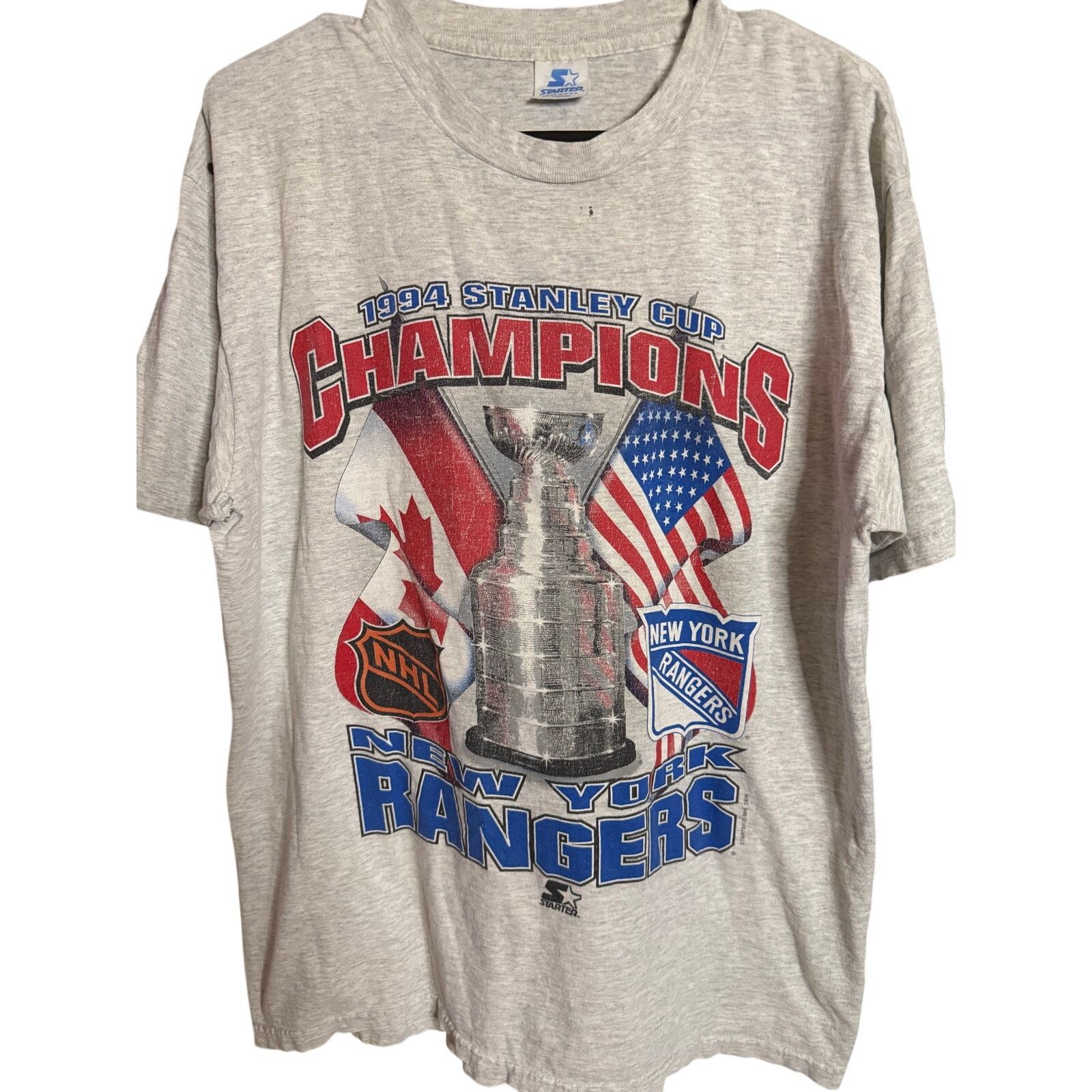 Starter Vintage New York Rangers Tee Size US L / EU 52-54 / 3 - 1 Thumbnail