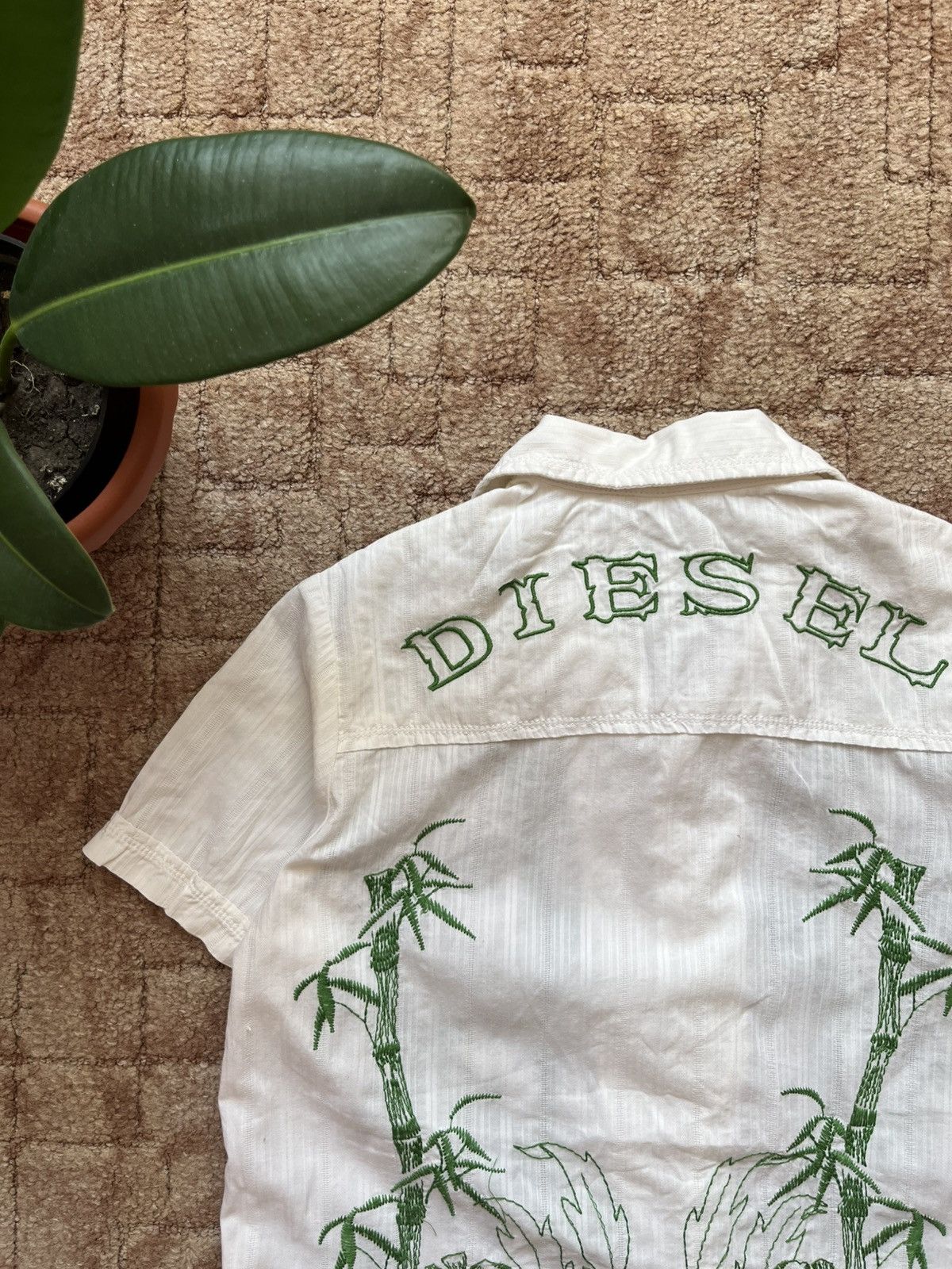 Diesel Vintage Diesel Authentic Havaii Tropical White Buttons Shirt Size M / US 6-8 / IT 42-44 - 5 Thumbnail