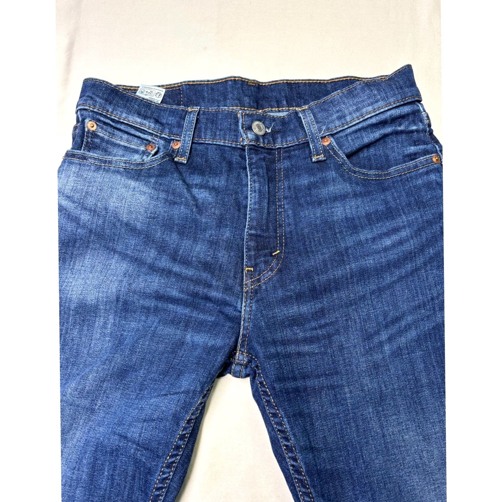 Levi's Levi's 513 Slim Straight Jeans Mens W30 L32 Dark Wash Denim Size US 30 / EU 46 - 2 Thumbnail