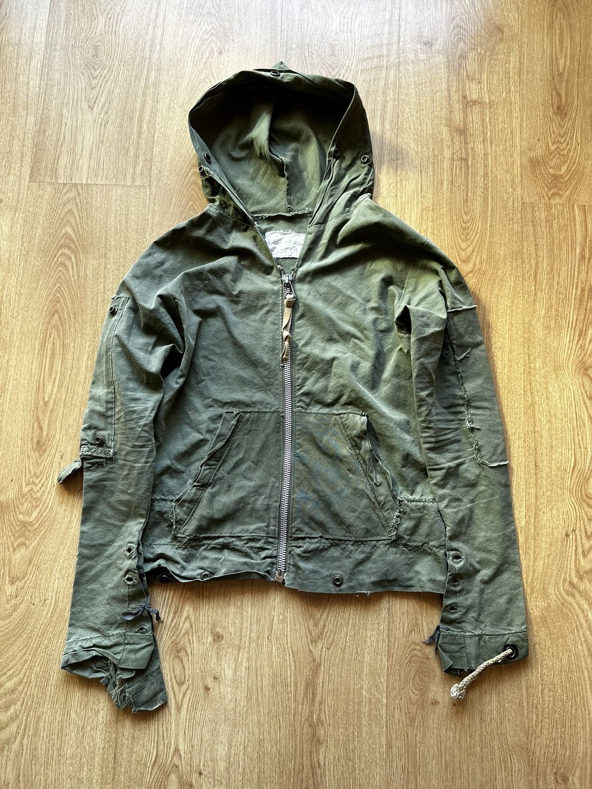 Greg Lauren Greg Lauren FW15 US Army tent bondage jacket | Grailed