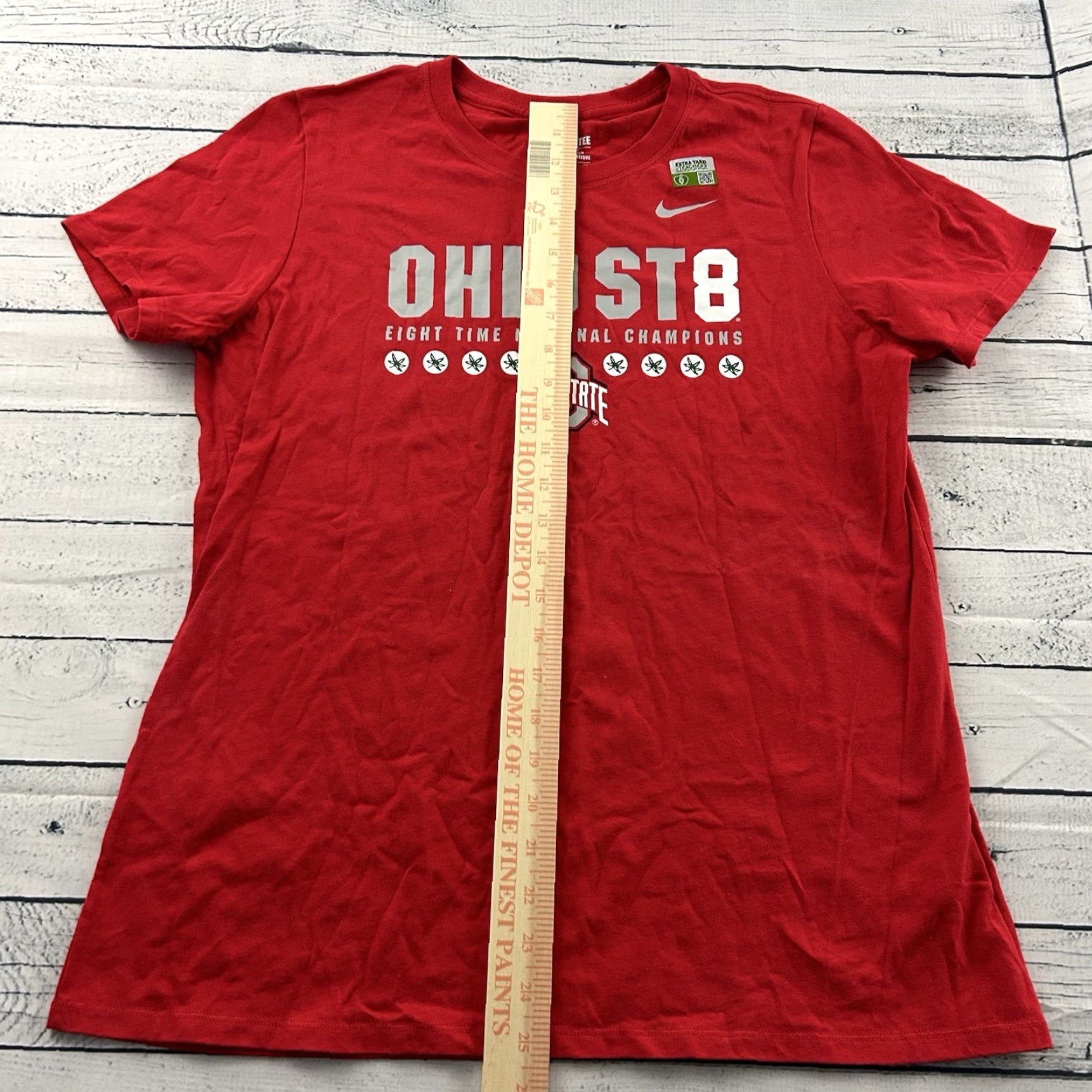Nike Nike Athletic Short Sleeve T Shirt Women XL Red Ohio State Champs Size XL / US 12-14 / IT 48-50 - 4 Thumbnail