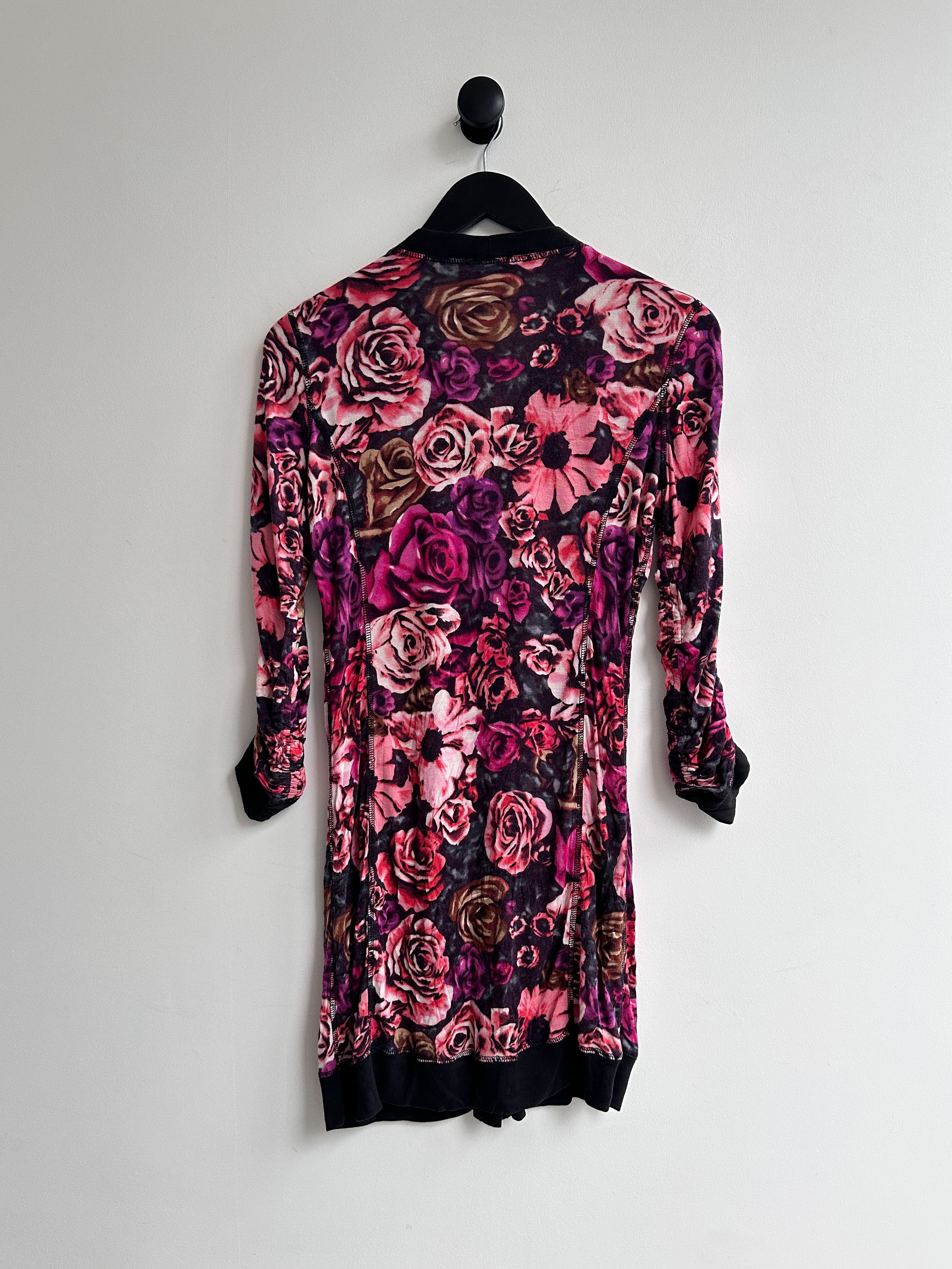 Lanvin Vintage Lanvin Flowers Printed Dress Cardigan Size M / US 6-8 / IT 42-44 - 2 Thumbnail