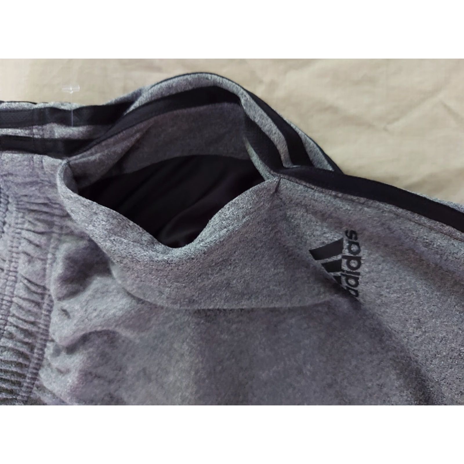 Adidas adidas Pants Jogger Athletic L Mens Gray Black Size US 33 - 7 Thumbnail