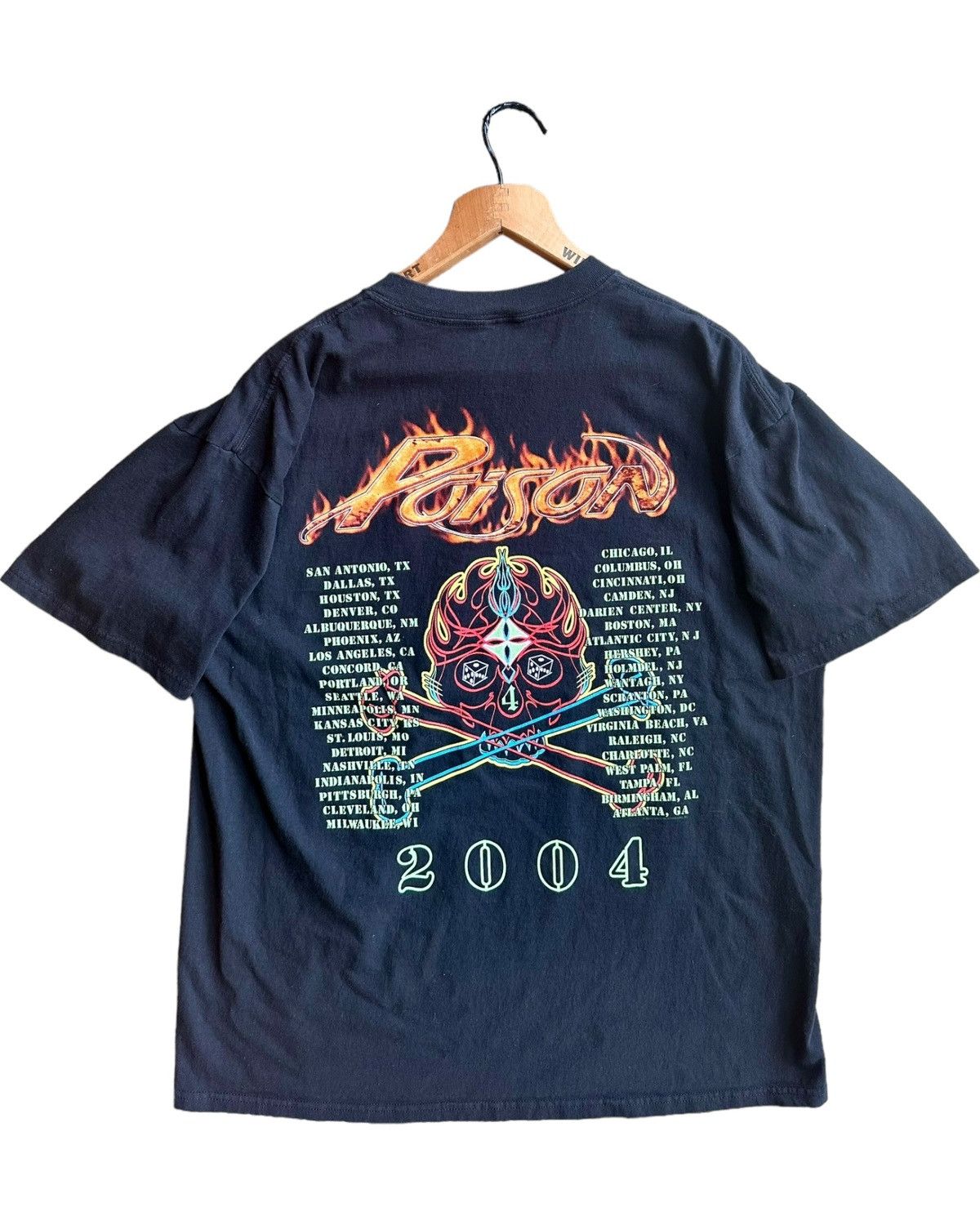 Anvil × Band Tees × Vintage 2004 Poison Concert Tee Size US XL / EU 56 / 4 - 3 Thumbnail