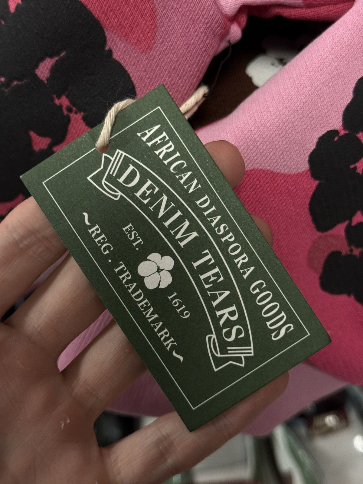 DENIM TEARS Denim Tears Pink Camo Cotton Wreath Zip Up Hoodie XL (NEW) Size US XL / EU 56 / 4 - 11 Thumbnail
