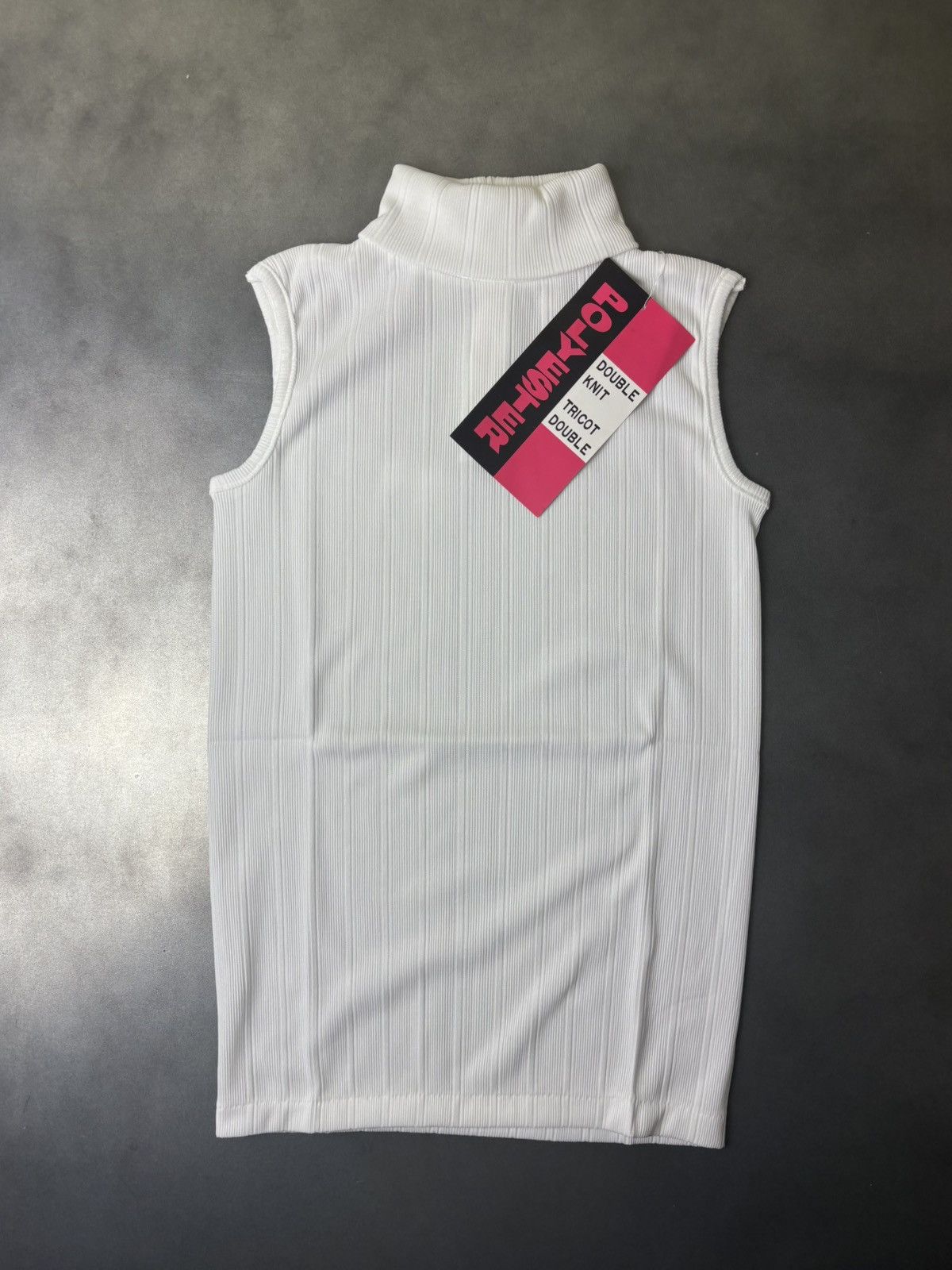 Vintage Deadstock 1970s Vintage Turtleneck Tank Top Shortsleeve Shir Size M / US 6-8 / IT 42-44 - 14 Thumbnail