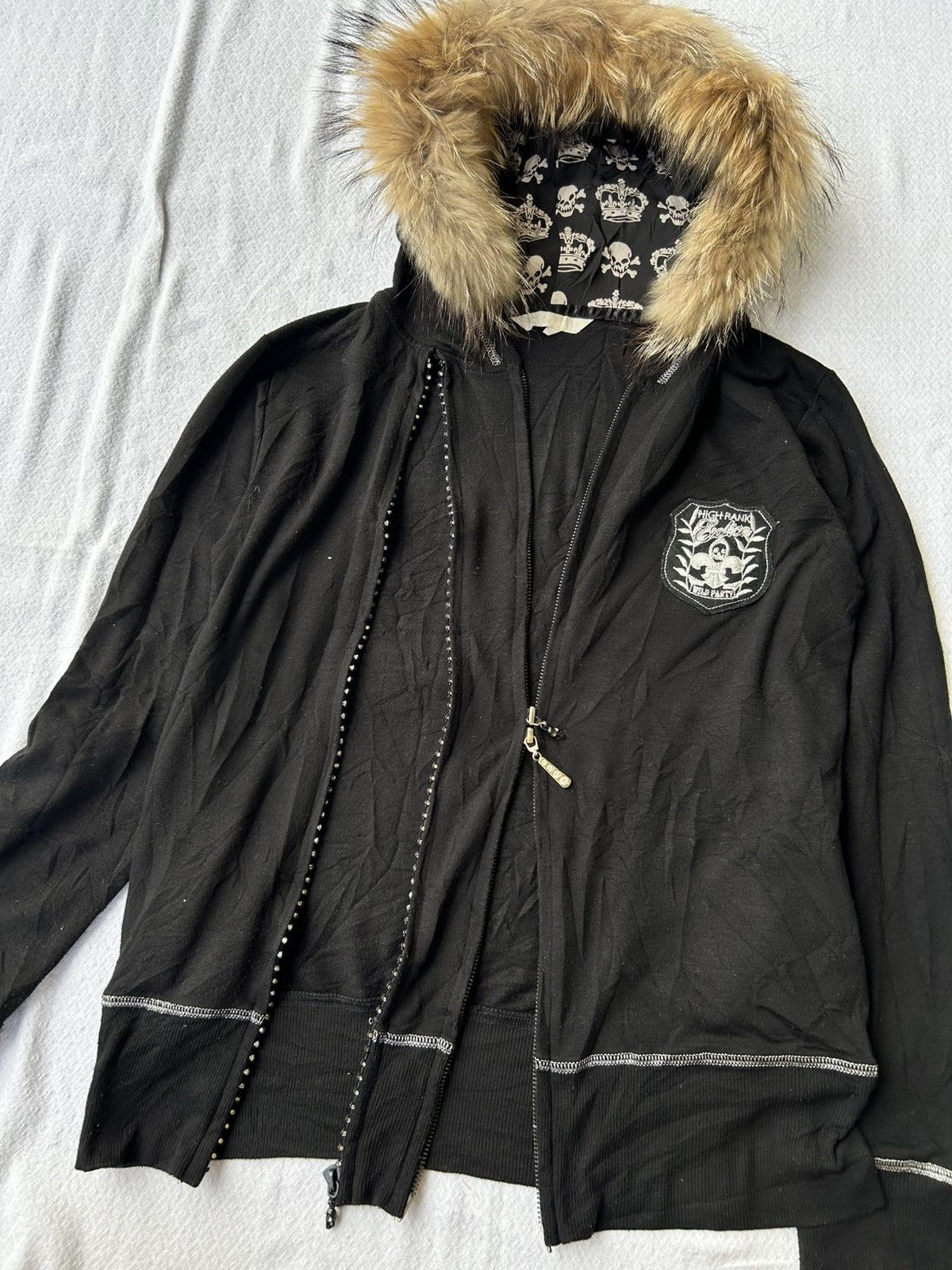 Japanese Brand Wild party double zipper skull hoodie ifsixwasnine lgb Size US M / EU 48-50 / 2 - 1 Thumbnail