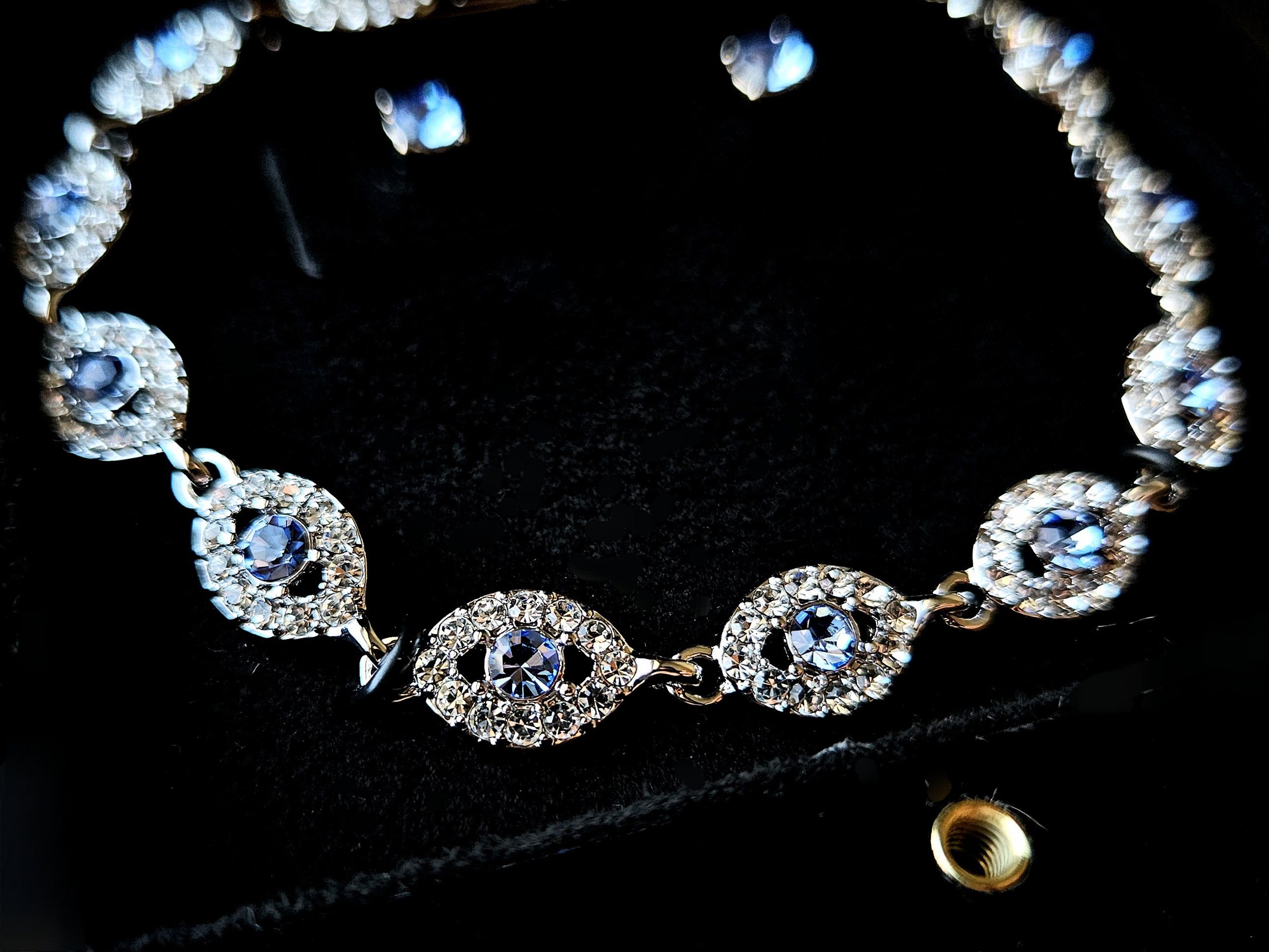 Givenchy 🩵 Aqua Silver Flex Eye Bracelet💎👁️ Size ONE SIZE - 7 Thumbnail