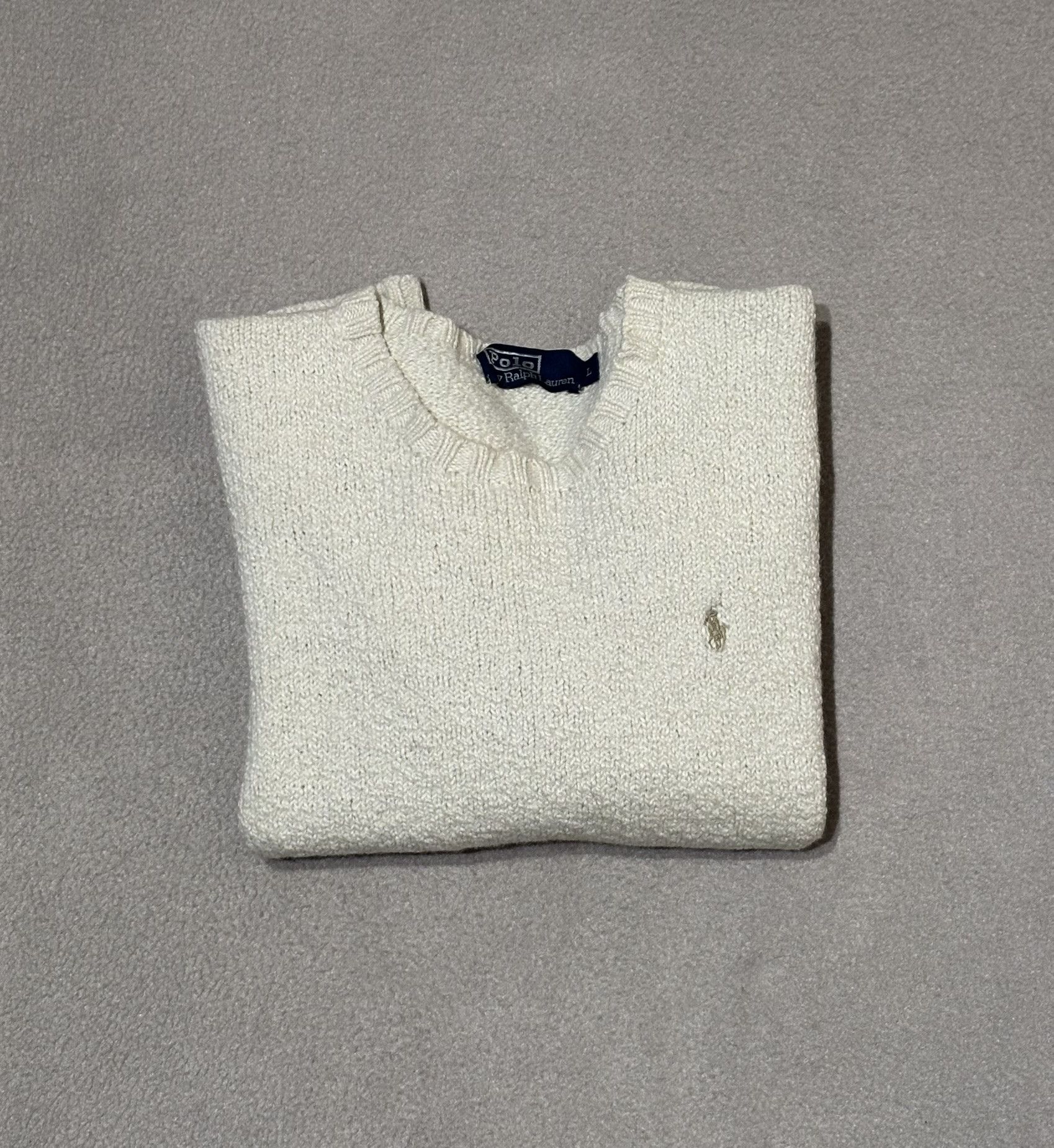 Polo Ralph Lauren Polo Ralph Lauren sweater Cream Wool Large Size L / US 10 / IT 46 - 15 Thumbnail