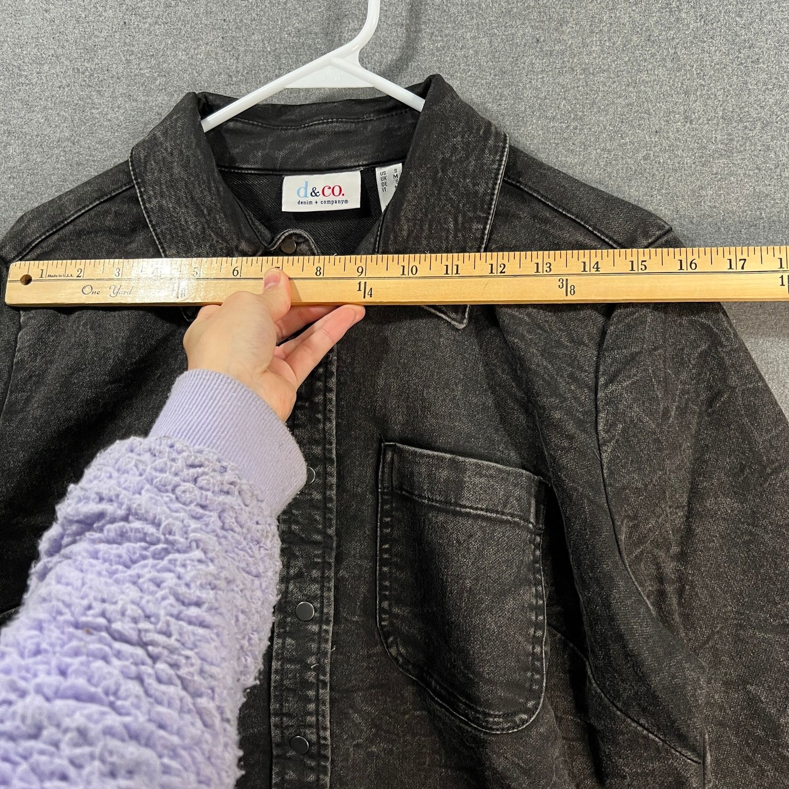 Other Denim & Co. Confy Knit Acid Wash Snap Size S / US 4 / IT 40 - 6 Thumbnail