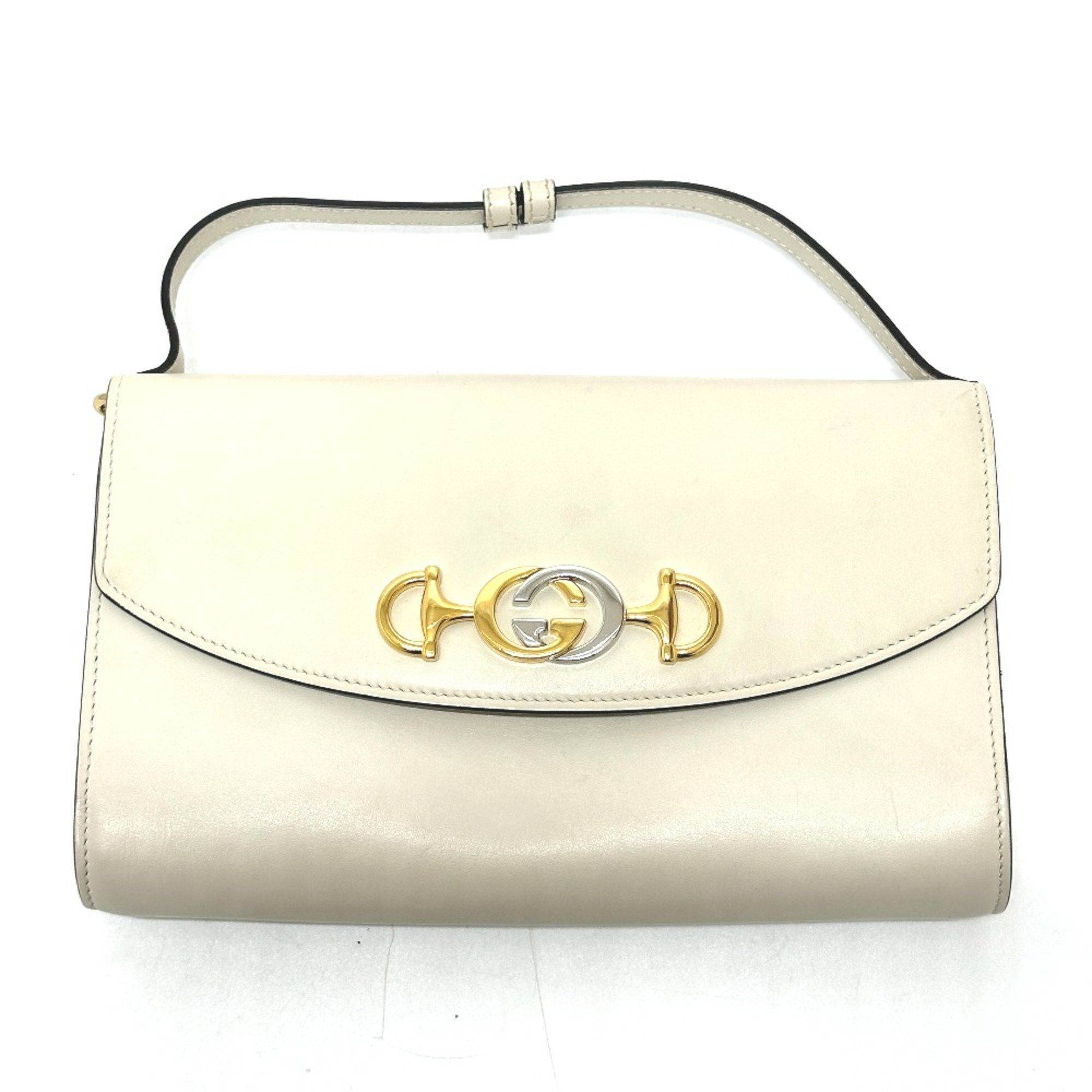 Gucci Gucci 572375 Chain Shoulder Bag Off White Size ONE SIZE - 1 Thumbnail