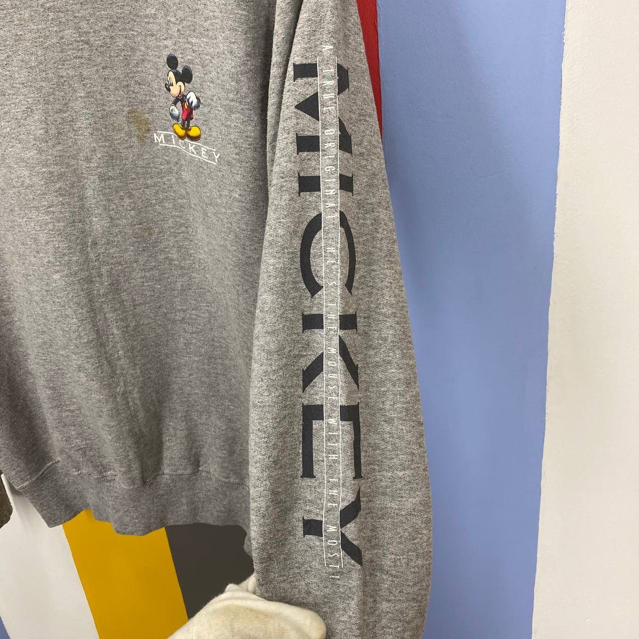 Disney 90s Vintage MICKEY MOUSE 50/50 Sweatshirt #2193/21 Size US S / EU 44-46 / 1 - 5 Thumbnail