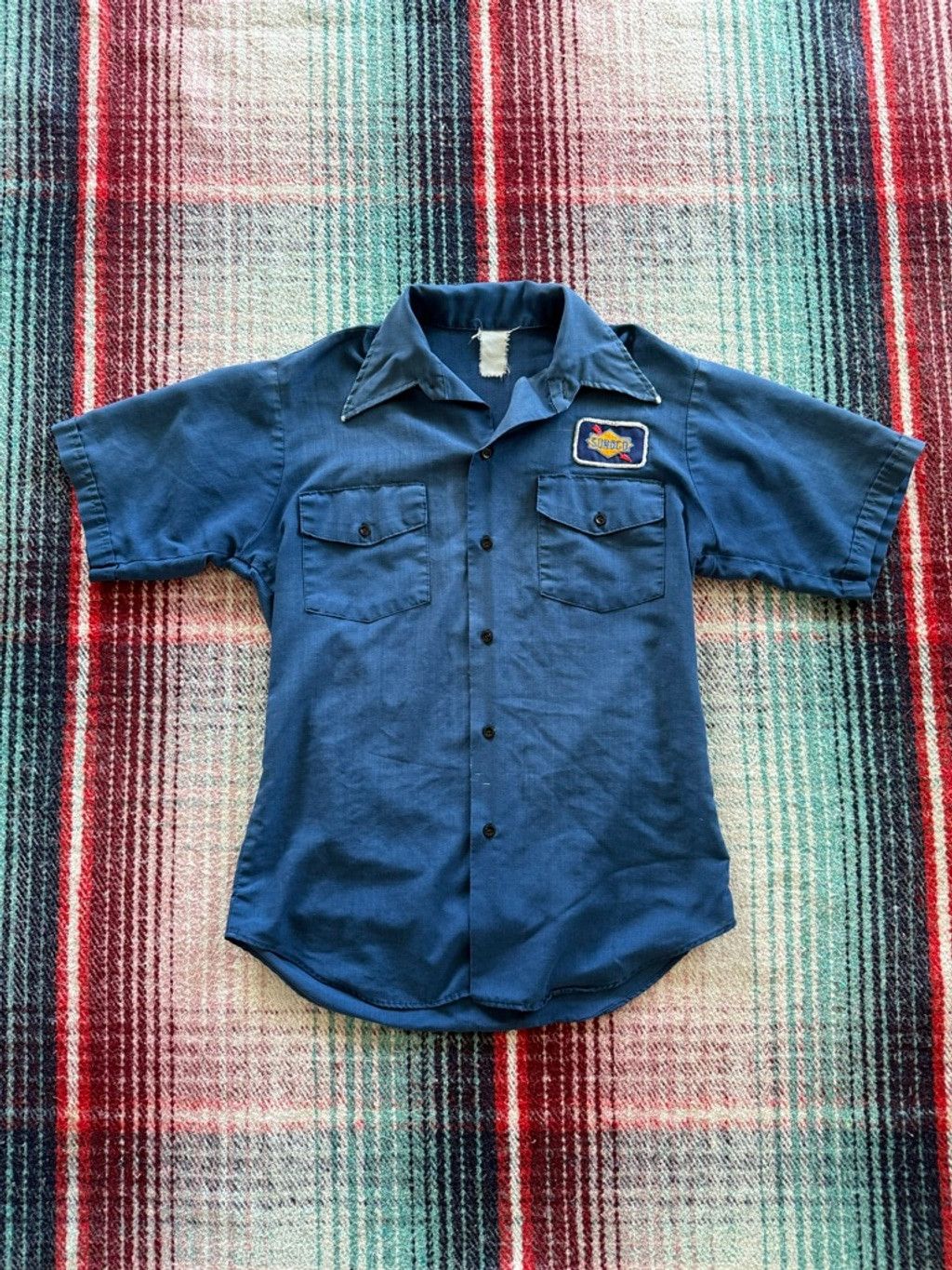 The Unbranded Brand 60s Sunoco Work Shirt M Size US M / EU 48-50 / 2 - 1 Thumbnail
