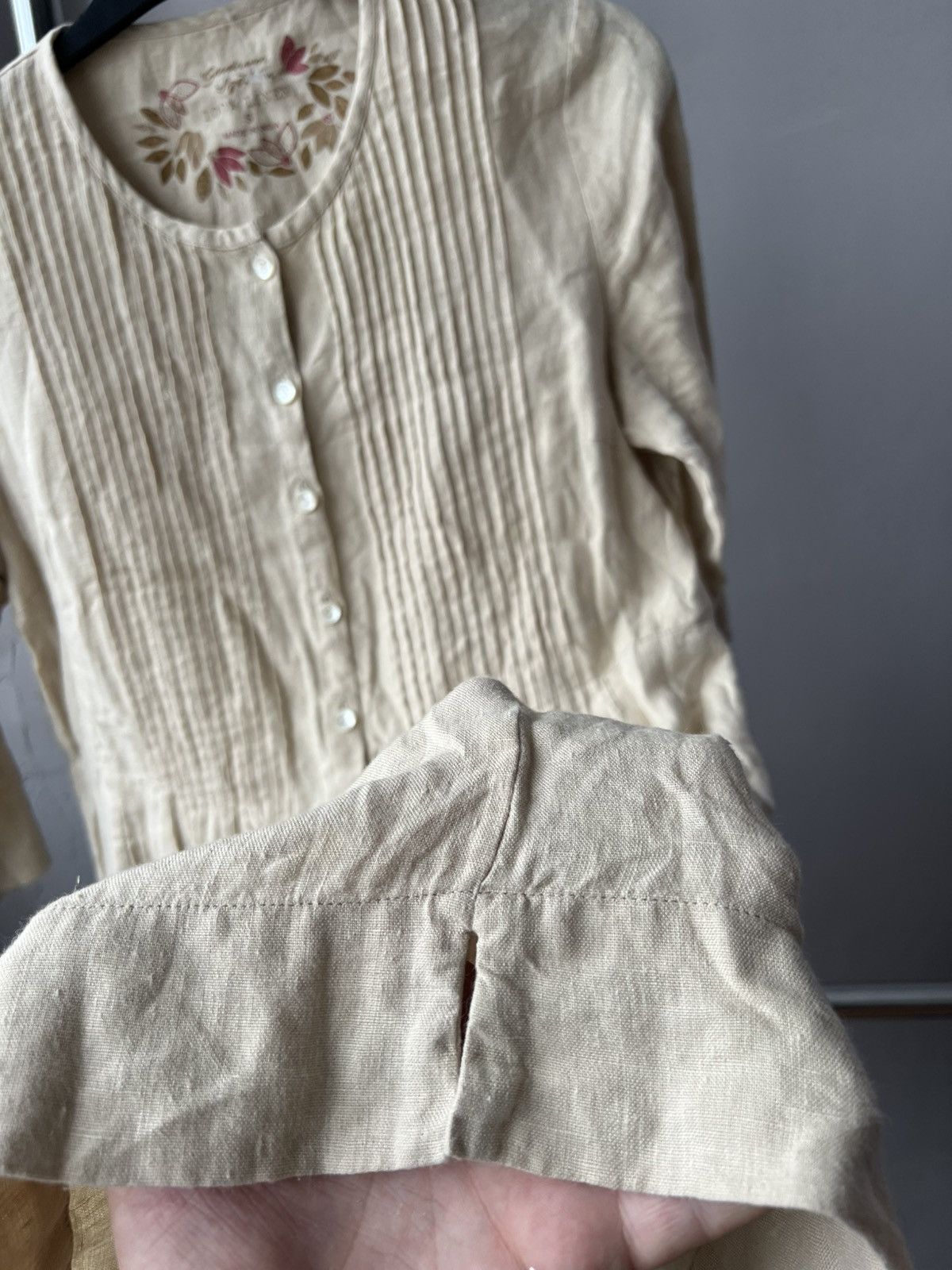 Gudrun Sjoden GUDRUN SJODEN ORGANIC LINEN DIRDNL STYLE TUNIC DRESS SIZE S Size S / US 4 / IT 40 - 14 Thumbnail