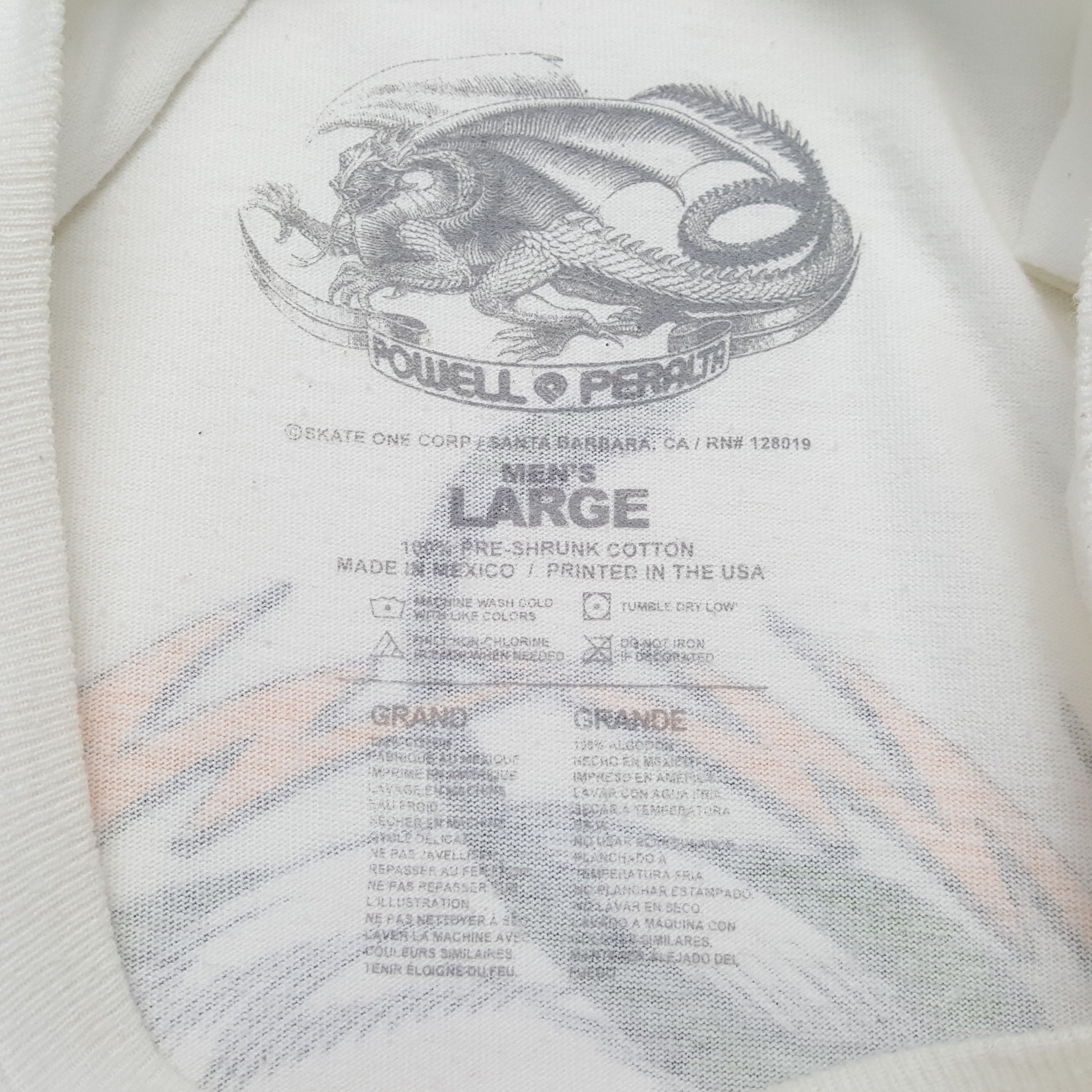 Powell Peralta × Vintage POWELL PERALRTA Skulls Design Skater Style Tshirt Size US L / EU 52-54 / 3 - 7 Thumbnail
