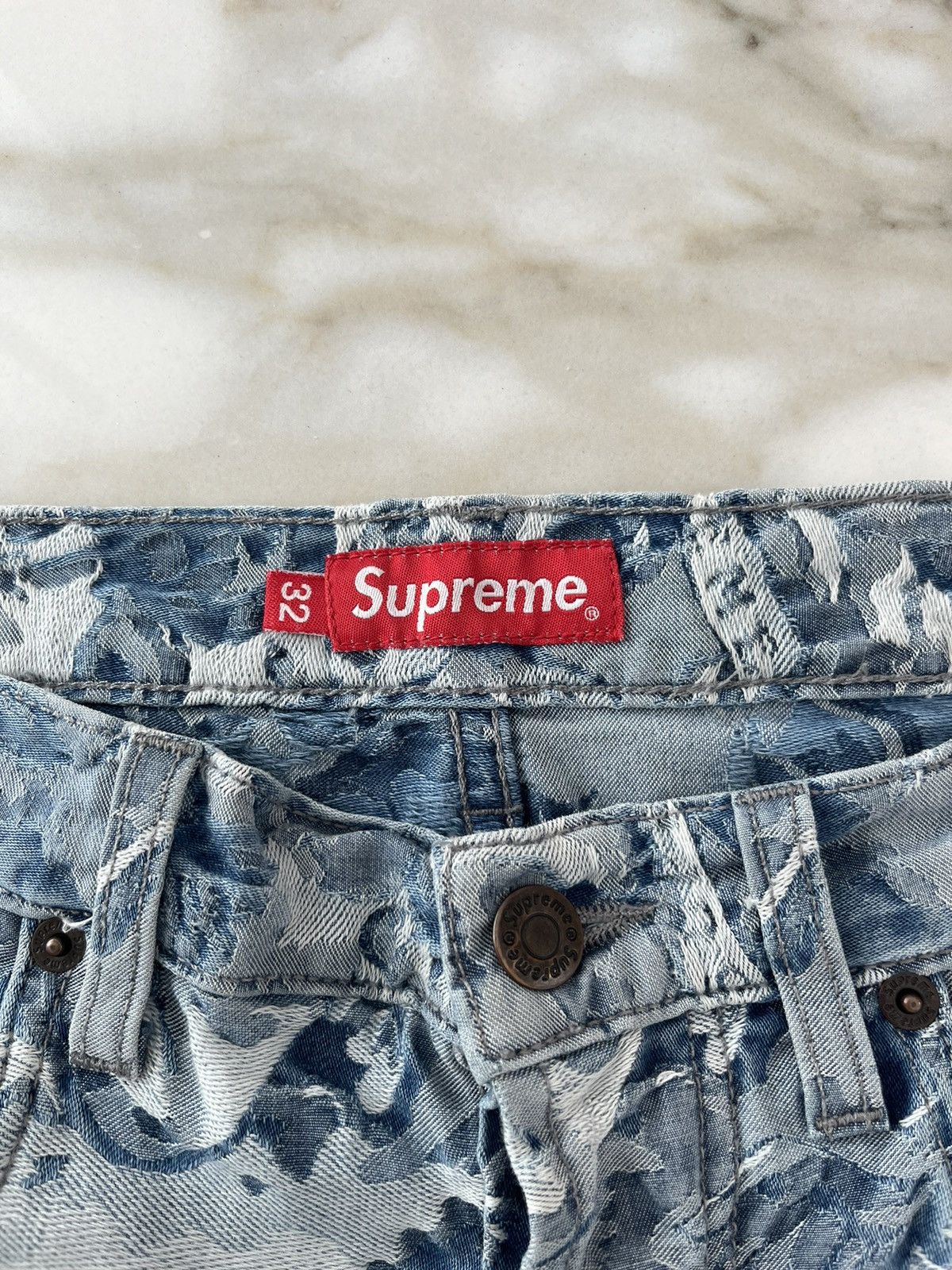 Supreme Supreme Cherub 5 pocket jeans Light blue FW16 Size US 32 / EU 48 - 6 Thumbnail