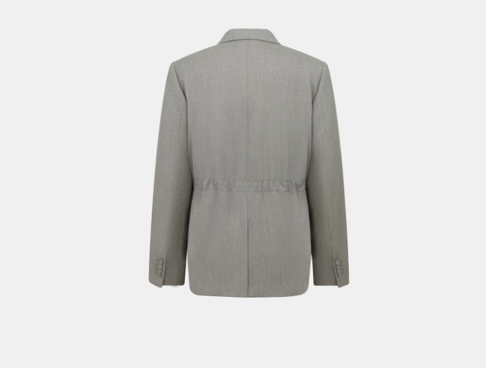Dior o1w1db11224 Two-Button Bar Jacket in Grey Size US M / EU 48-50 / 2 - 2 Thumbnail