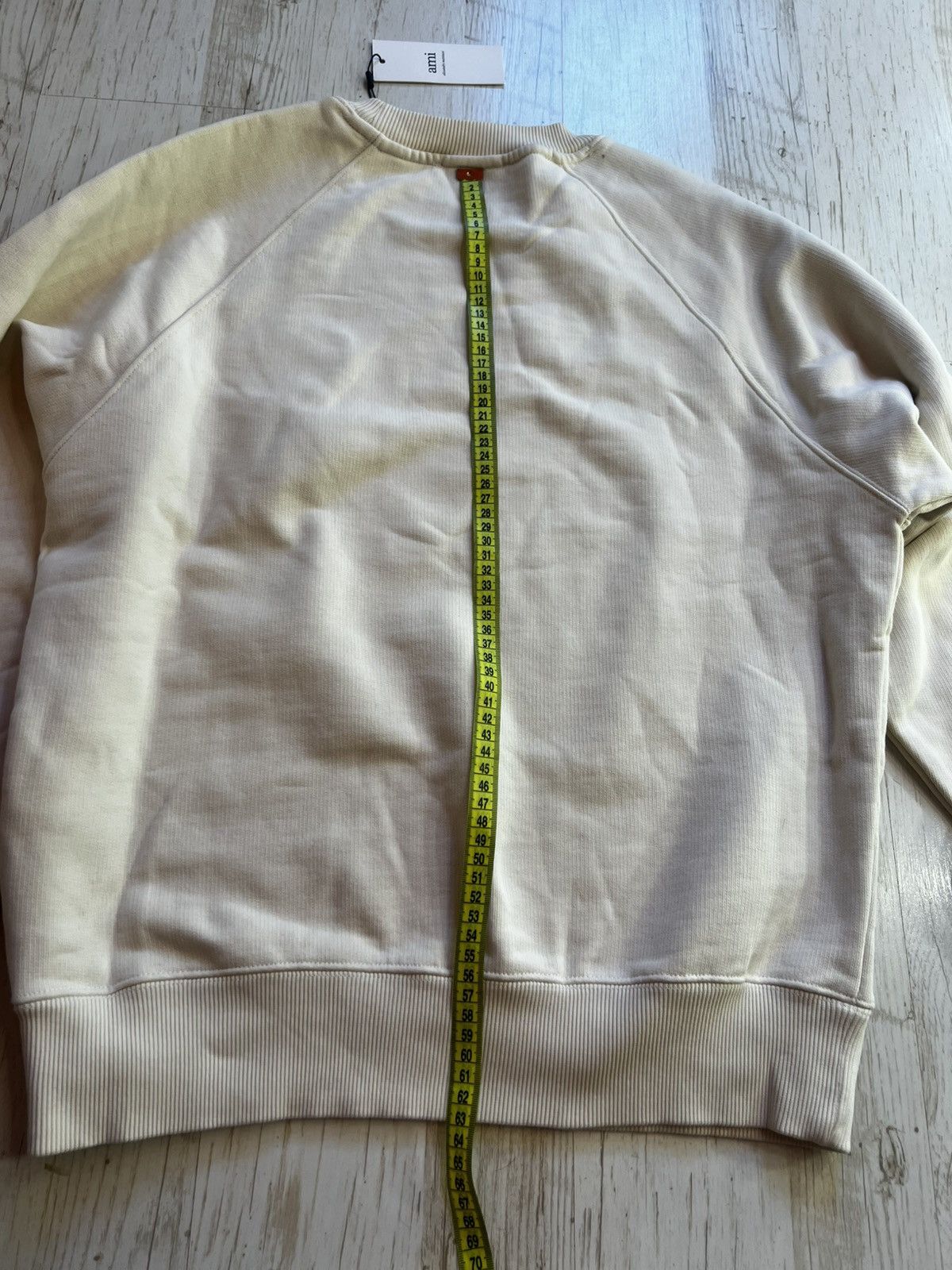 AMI AMI Paris Ami de Coeur Patch Sweatshirt Beige Size M Size US M / EU 48-50 / 2 - 16 Thumbnail