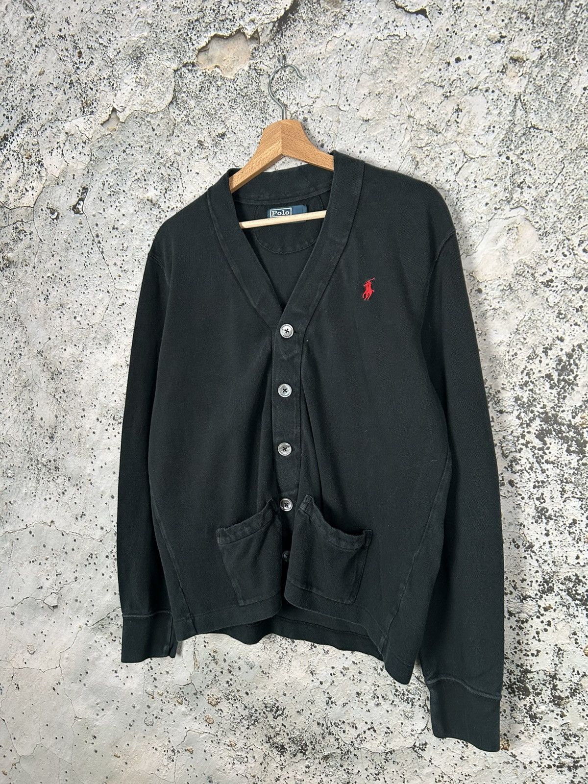 Polo Ralph Lauren Polo Ralph Lauren Vintage Black Cardigan Sweater 90s Archive Size US M / EU 48-50 / 2 - 2 Thumbnail