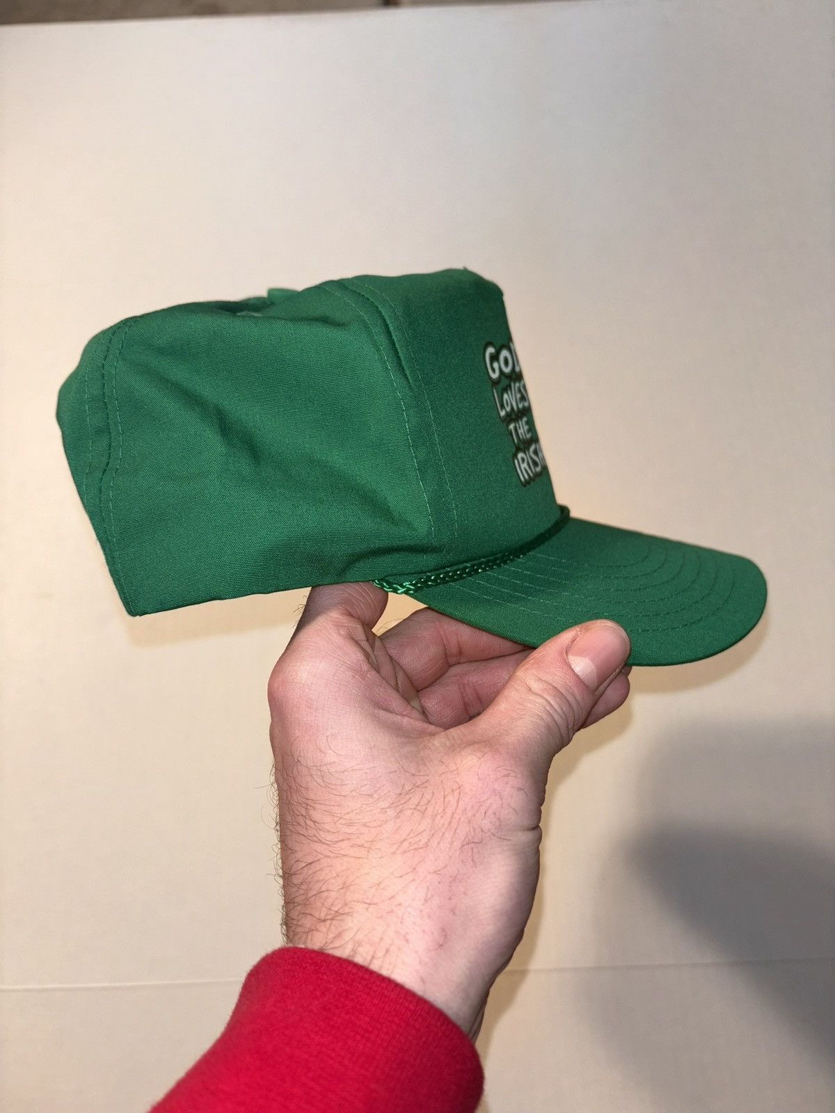 Anvil God Loves Irish St Patricks Leprechaun Trucker SnapBack 90’s Size ONE SIZE - 3 Thumbnail