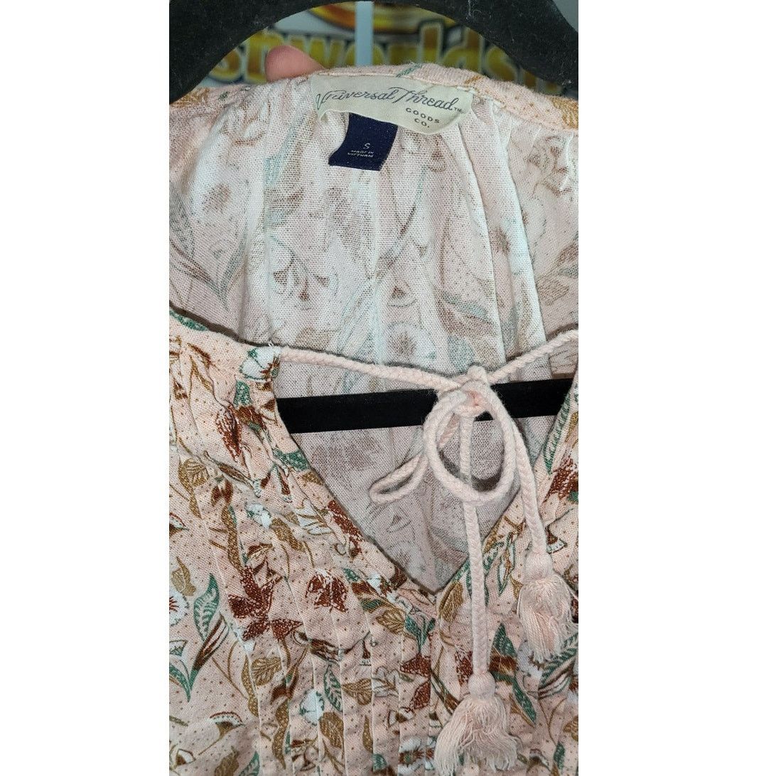 Other Womens Universal Thread Sleeveless Floral Linen Dress Size S Size S / US 4 / IT 40 - 3 Thumbnail