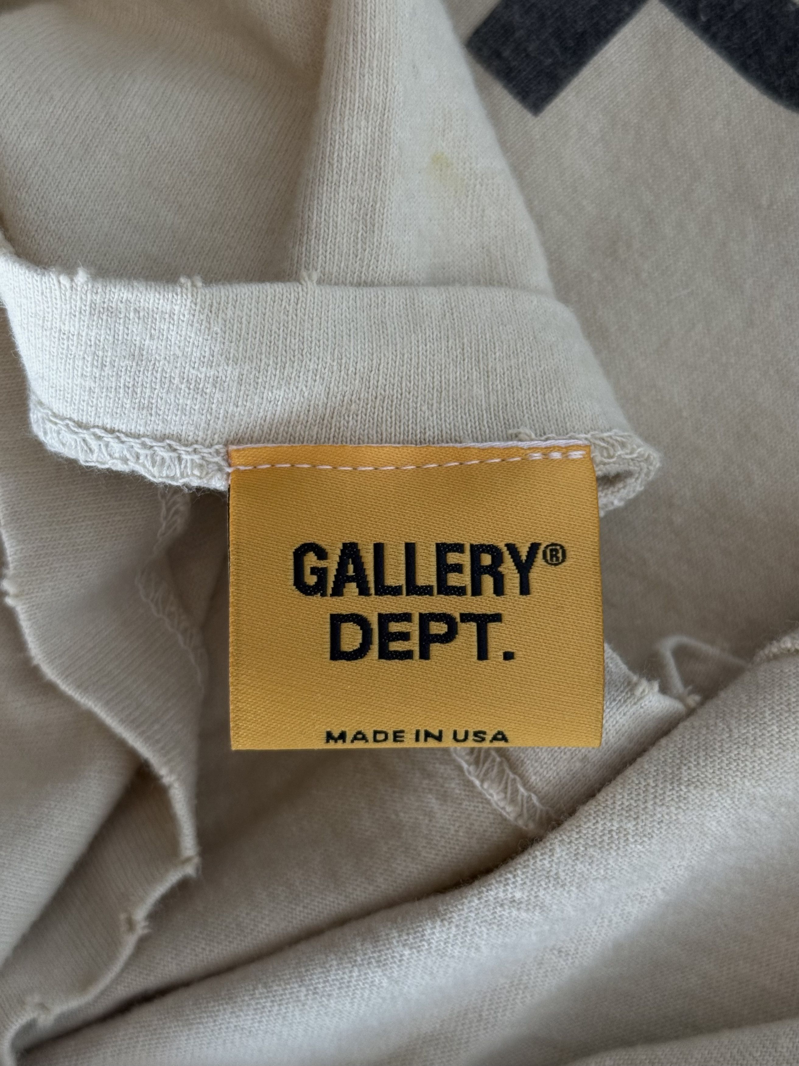 Gallery Dept. Gallery Dept Archival White Work In Progress Graphic T-Shirt Size US L / EU 52-54 / 3 - 4 Thumbnail