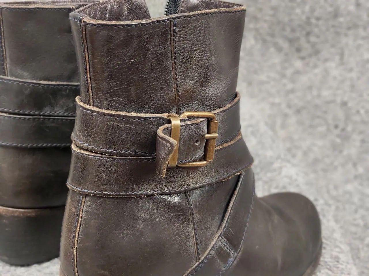 MoMA Moma Handmade Leather Shoes Buckle Wide Width Ankle Boots Size US 5 / IT 35 - 16 Thumbnail