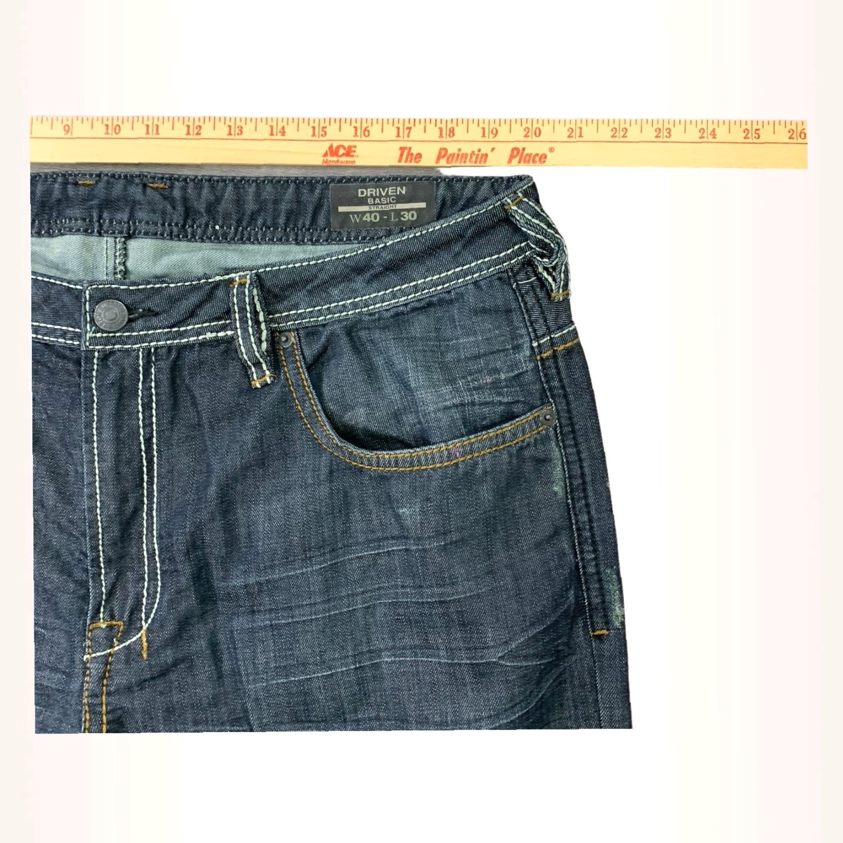 Buffalo David Bitton Buffalo David Bitton Jeans Mens 40x31 Blue Driven Basic Relaxed Whiskered Size US 40 / EU 56 - 5 Thumbnail
