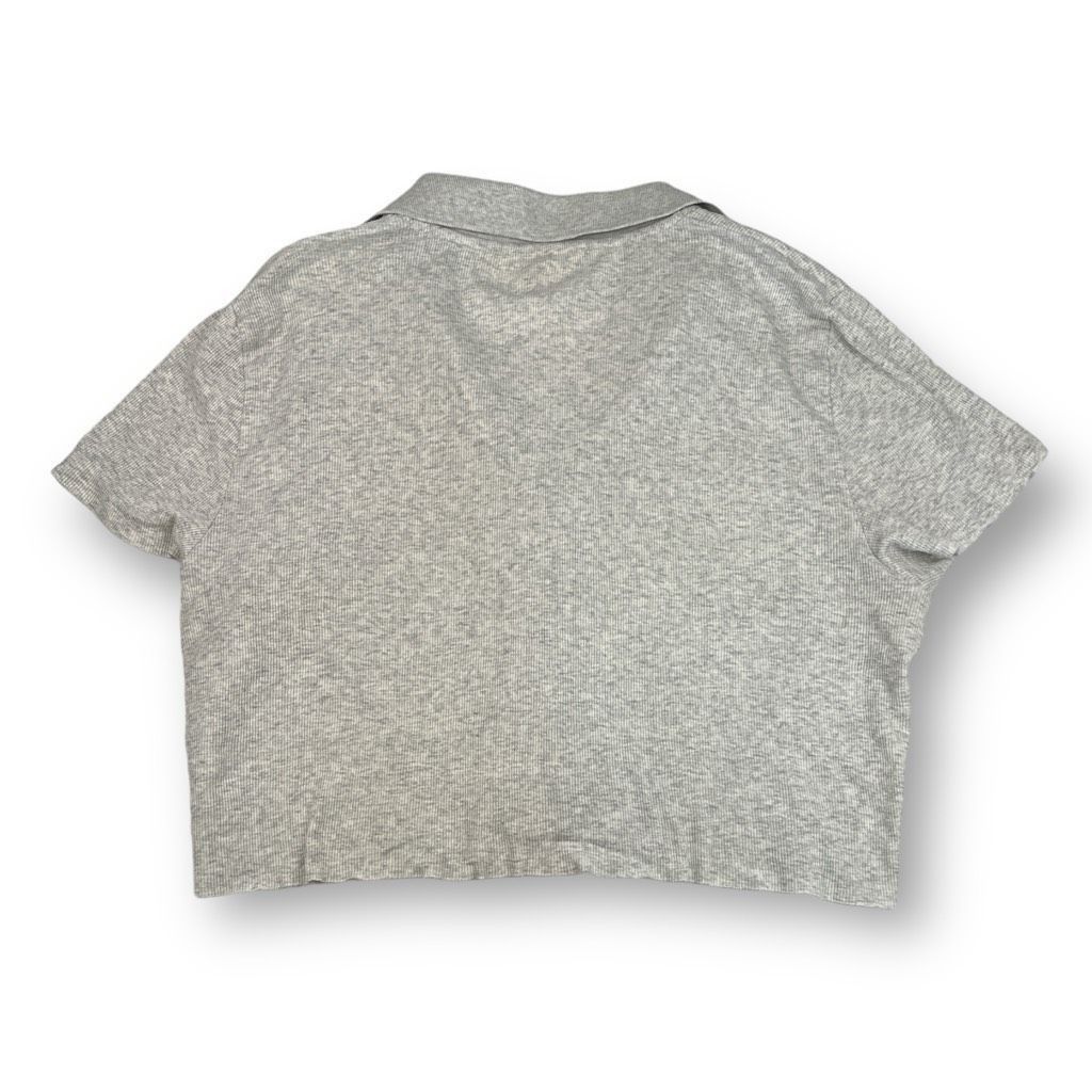 American Eagle Outfitters American Eagle Ribbed Front Button Cropped Top Size Extra Ex Size XXL / US 16-18 / IT 52-54 - 3 Thumbnail