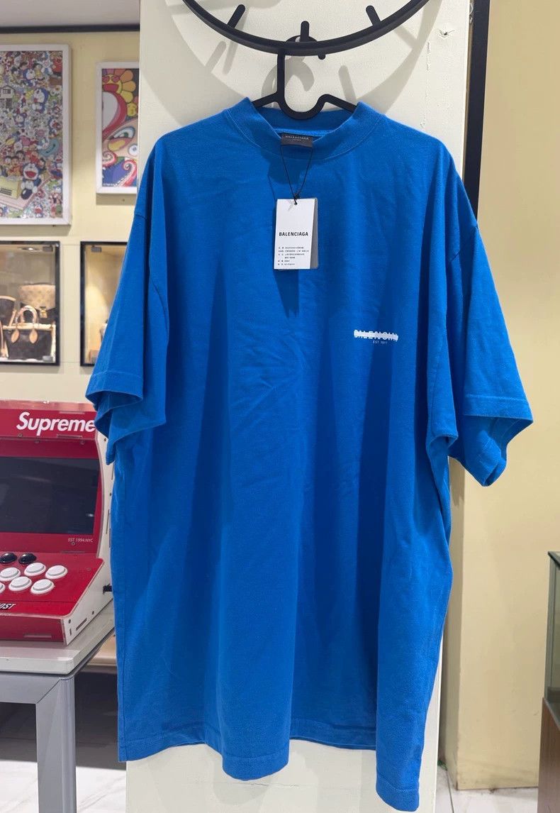Balenciaga Balenciaga size 2 Blue short sleeve tape Size US XL / EU 56 / 4 - 1 Thumbnail