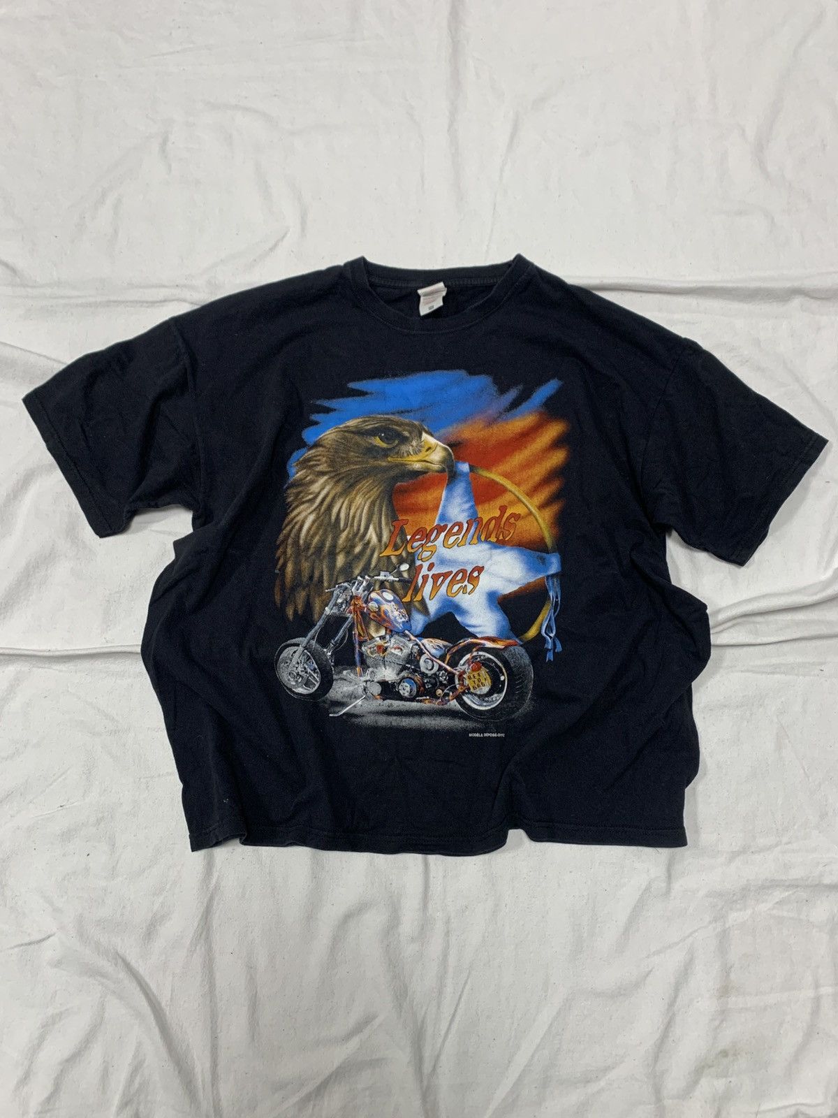 Band Tees × Vintage VINTAGE BIKER STREETWEAR PRINTED T-SHIRT Size US XL / EU 56 / 4 - 1 Thumbnail