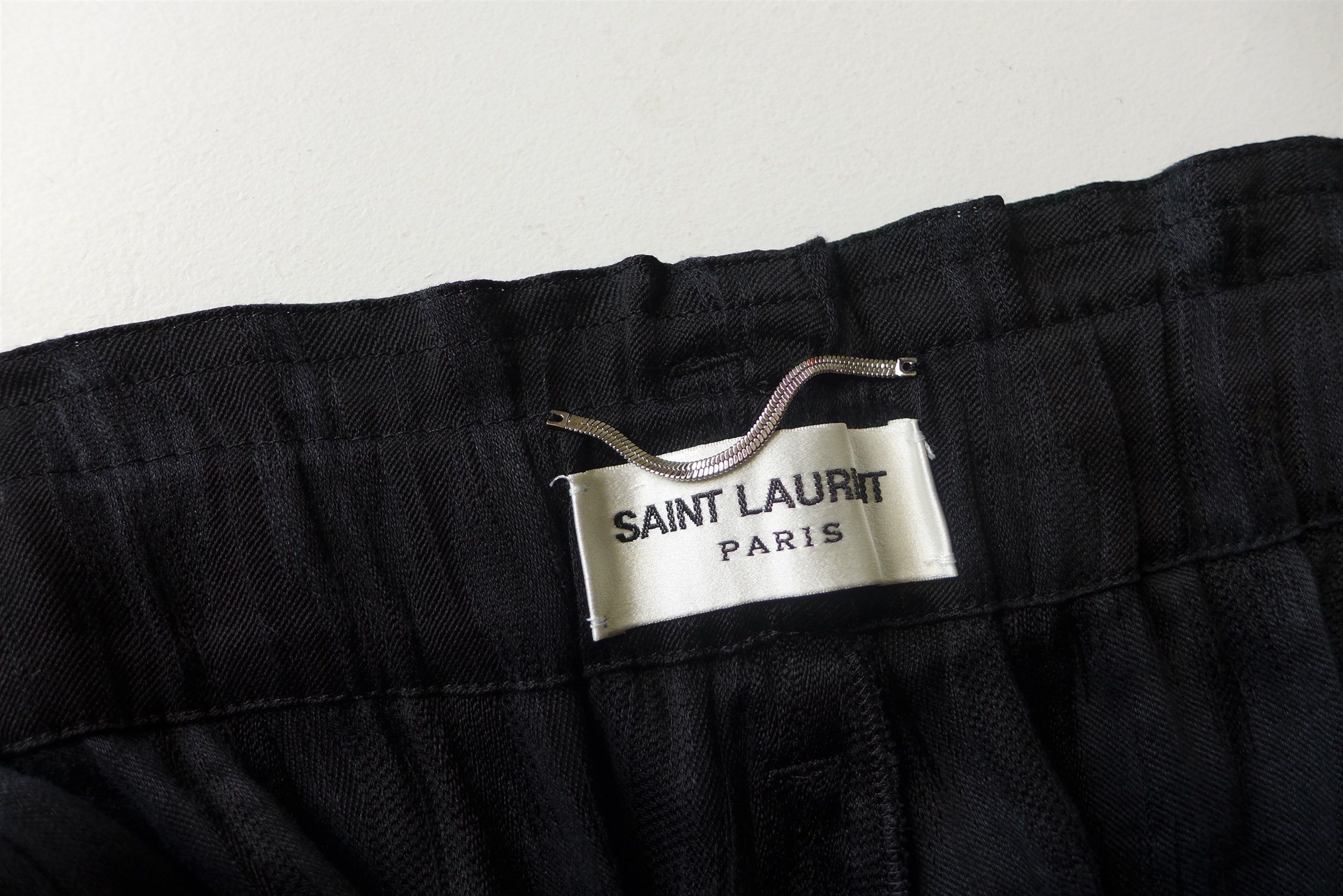 Saint Laurent Paris Saint Laurent Paris Baggy Pants - Black Linen & Silk Size US 32 / EU 48 - 9 Thumbnail