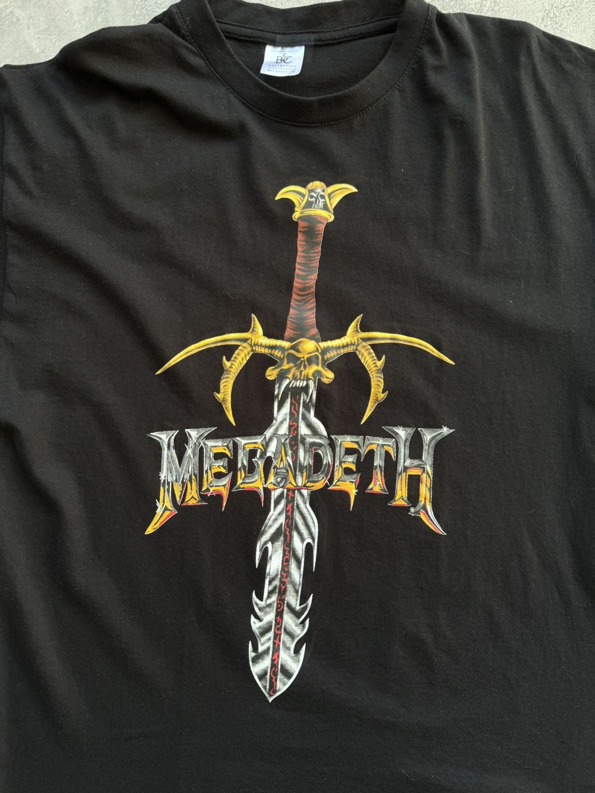 Band Tees Vintage Megadeth Skull Sword Tshirt Size US L / EU 52-54 / 3 - 3 Thumbnail