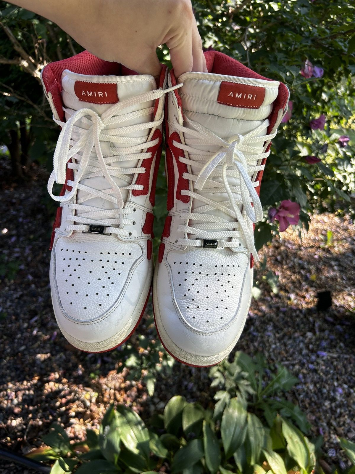 Amiri Amiri Skel High ‘Red/White’ Size 46 (13US) Size US 13 / EU 46 - 2 Thumbnail