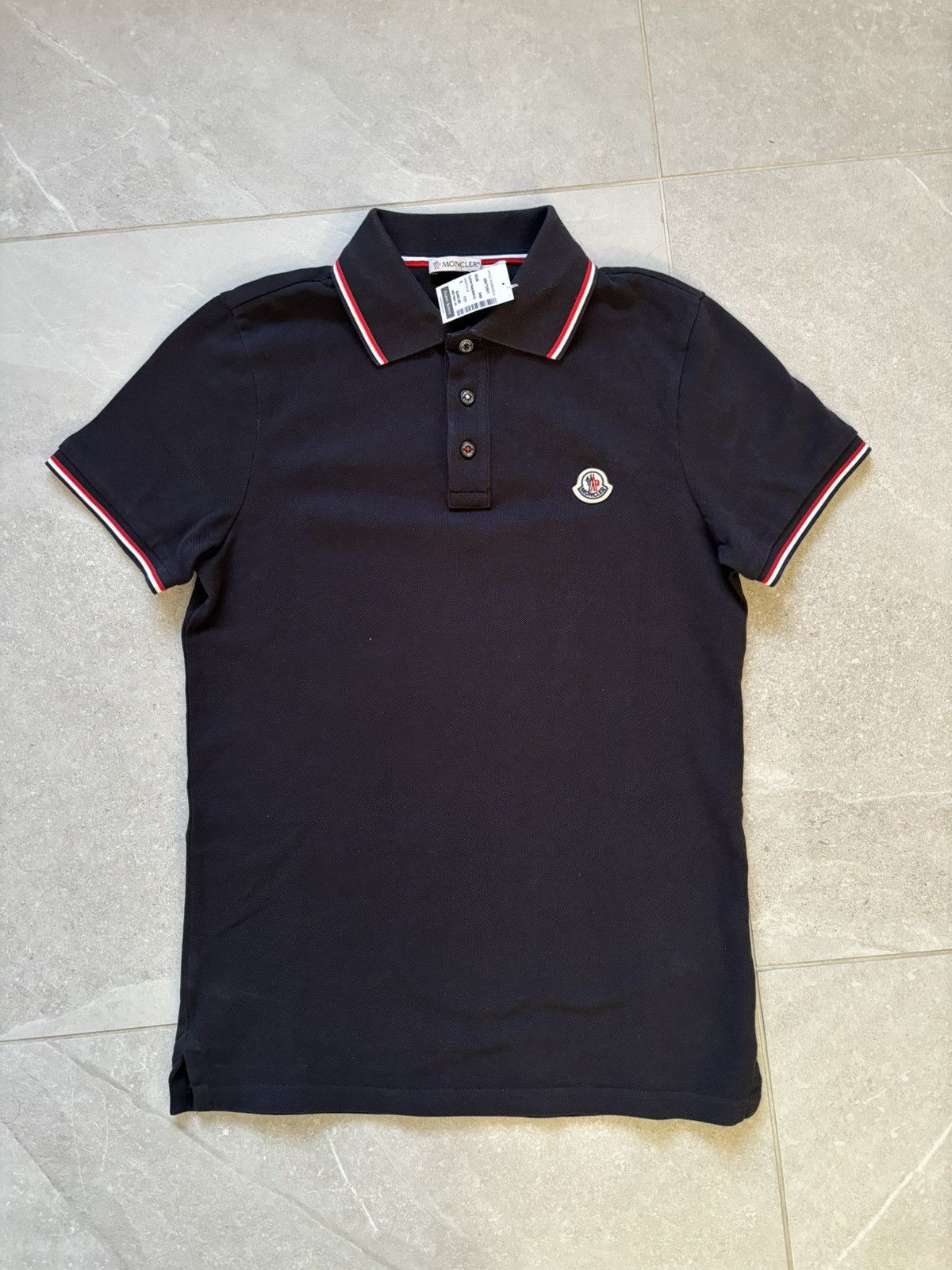 image of Polo Moncler in Black, Men's (Size Small)